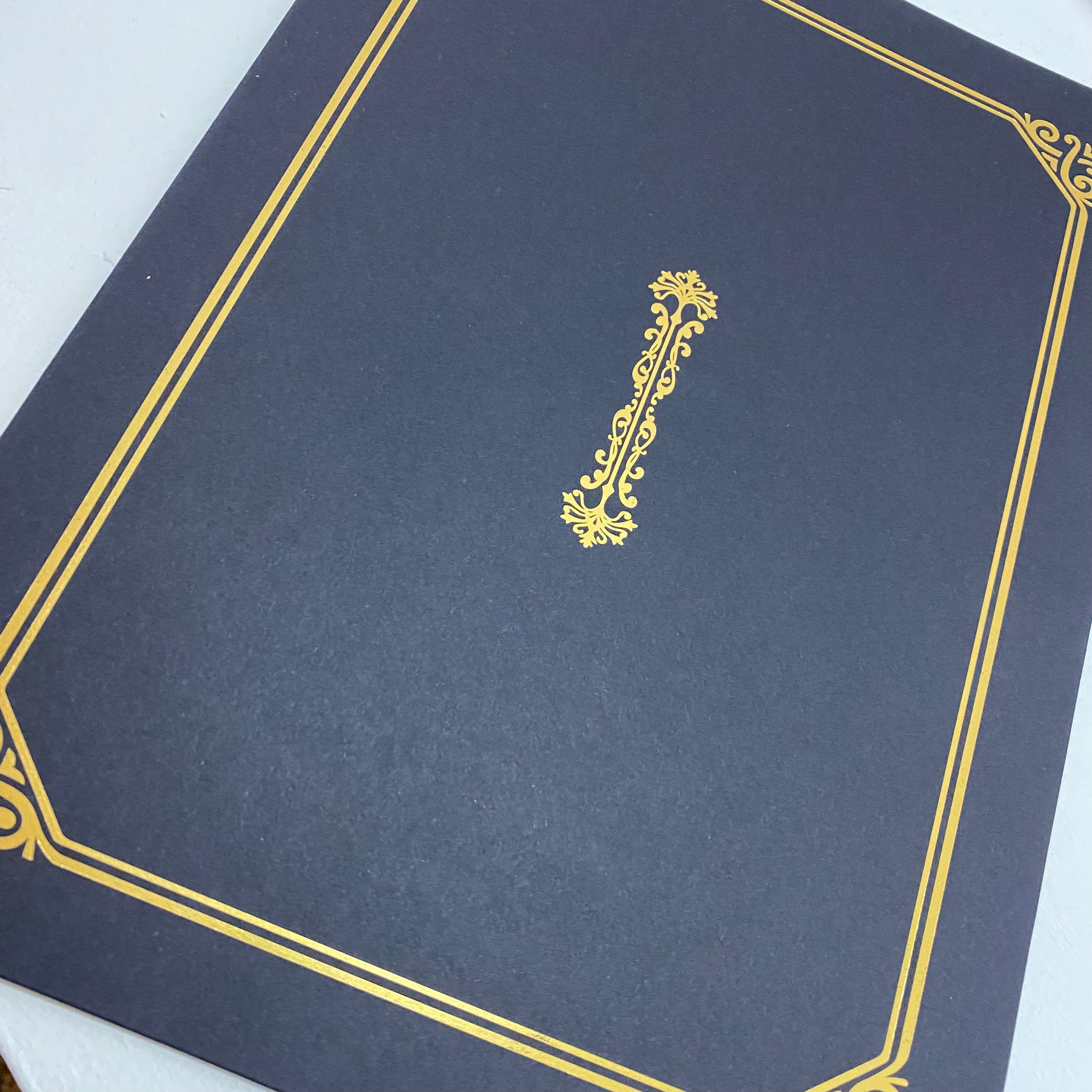 Nikkah Folder • Black • Nikkah Certificate Holder • A4 •