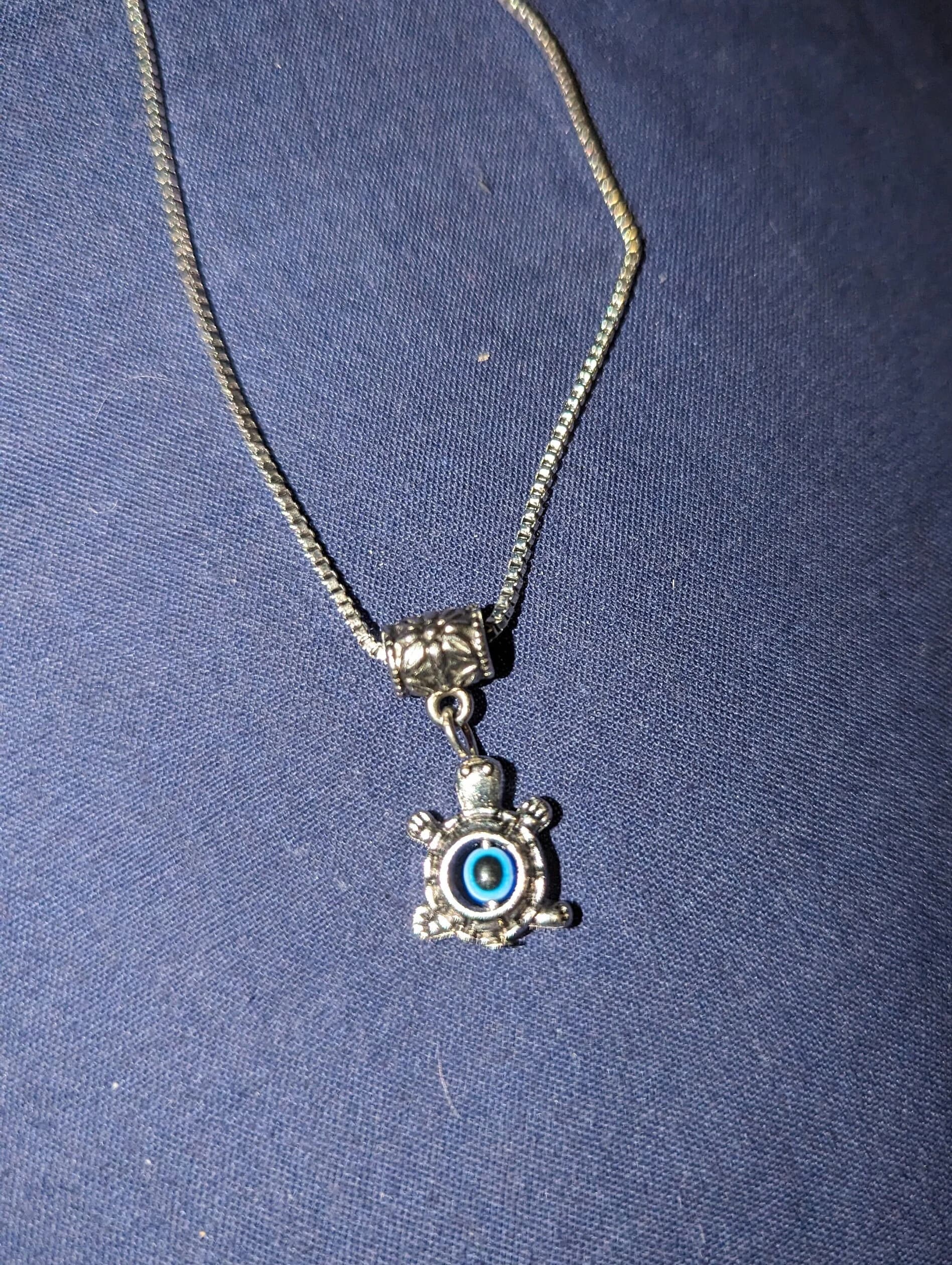 Evil eye ,turtle pendant necklace perfect for birthday gift - image 4