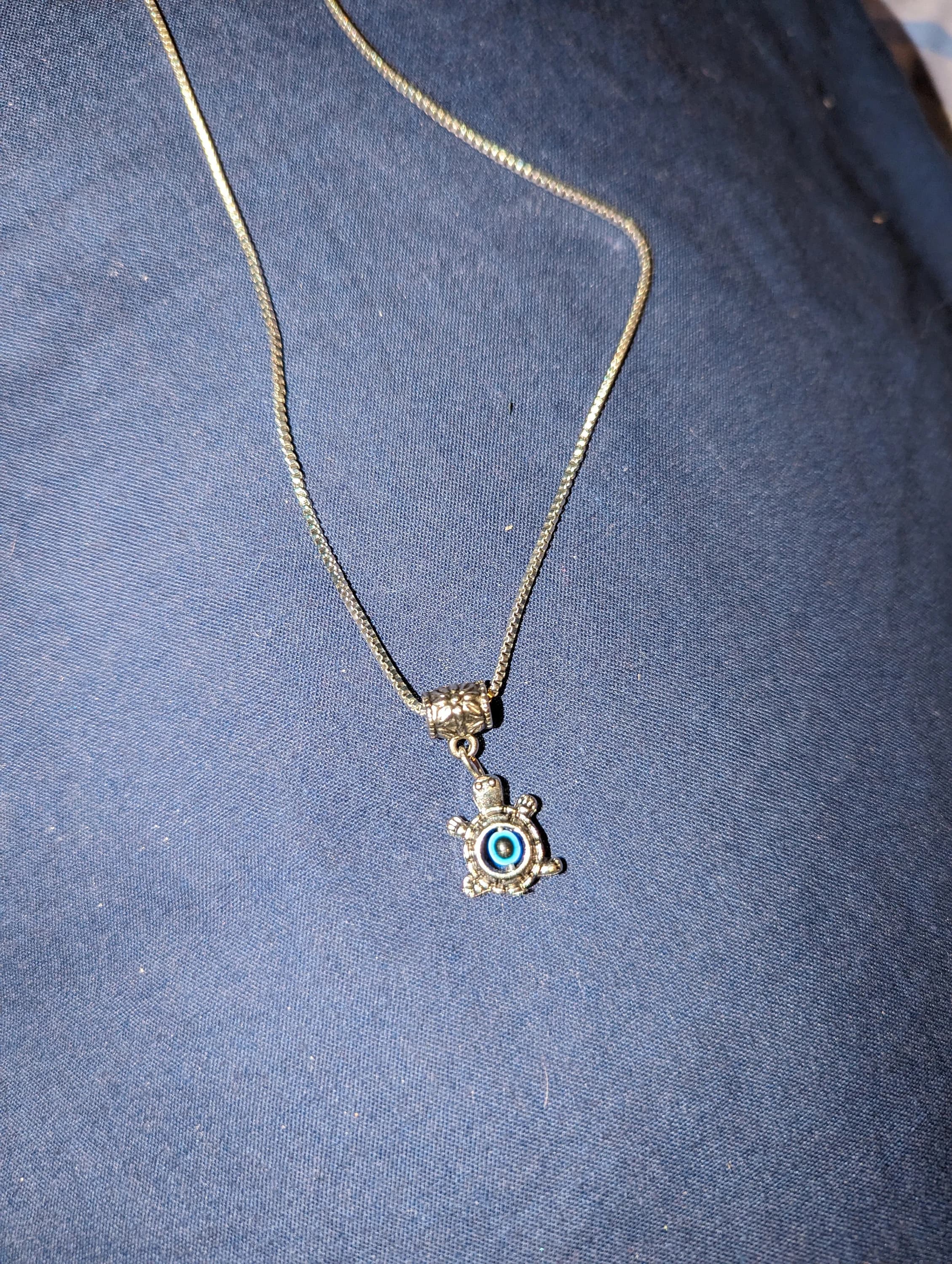 Evil eye ,turtle pendant necklace perfect for birthday gift - image 5