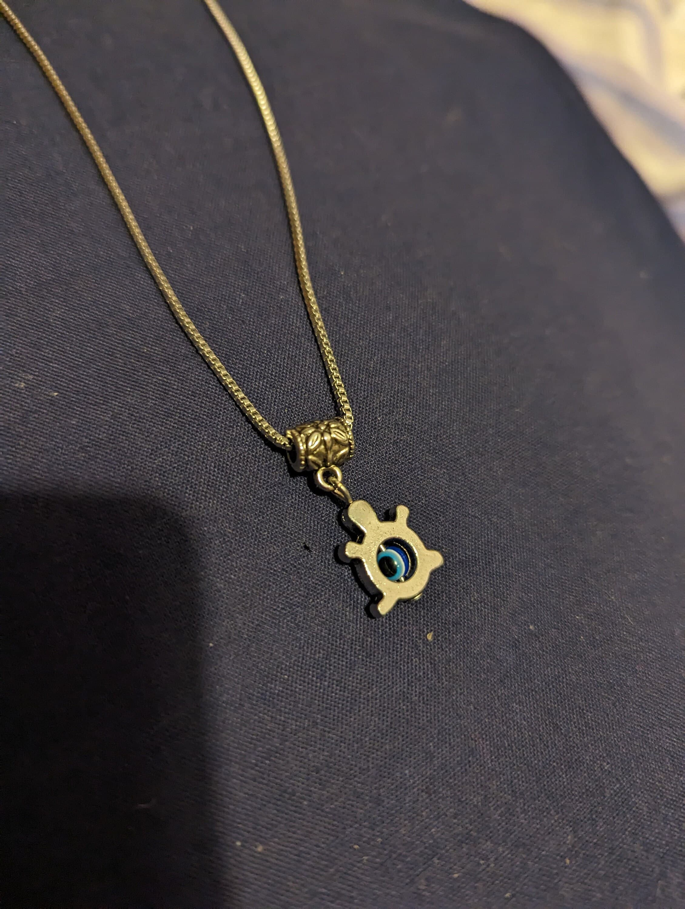 Evil eye ,turtle pendant necklace perfect for birthday gift - image 2