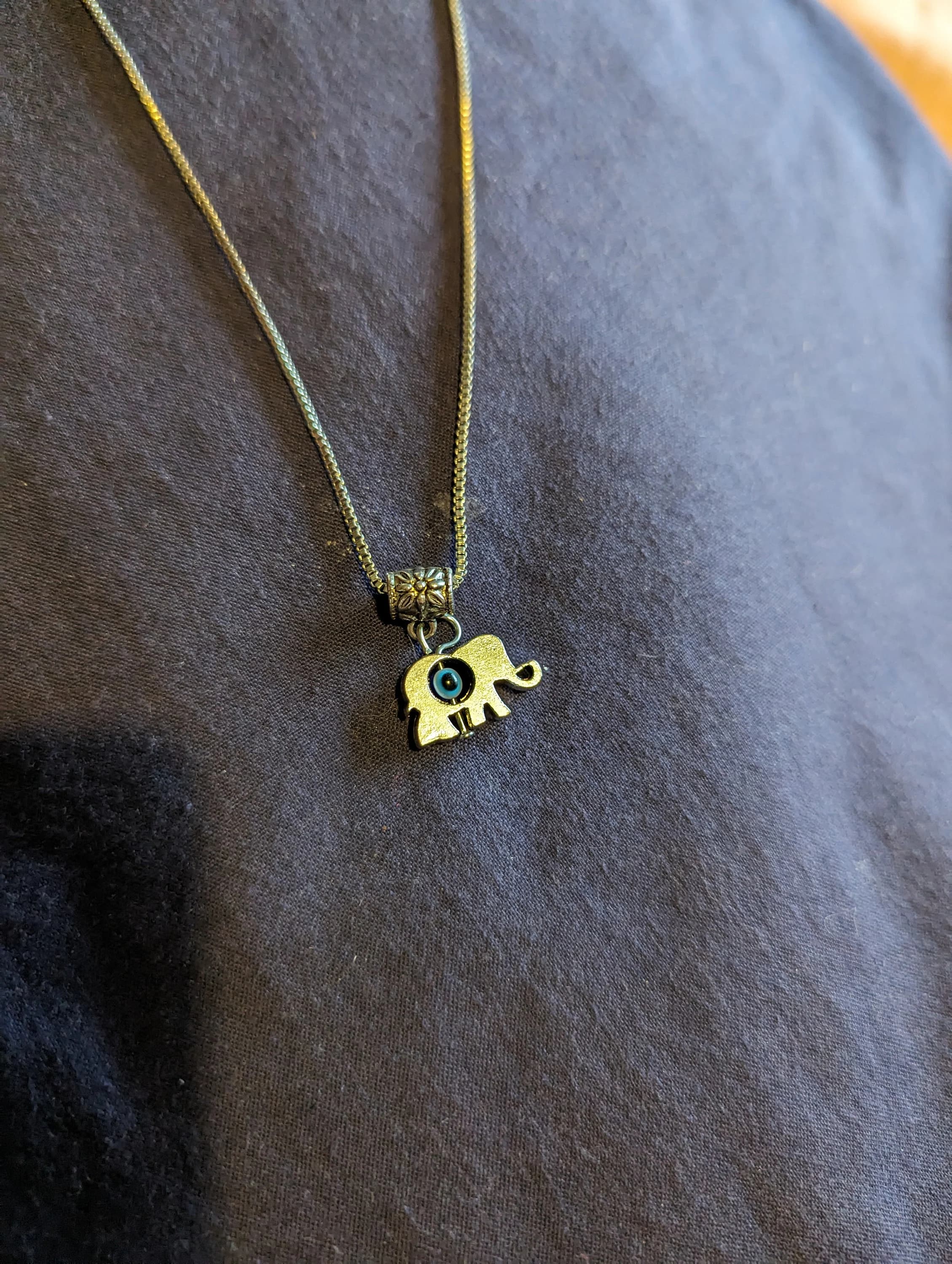 Evil eye Elephant pendant necklace perfect for birthday gift - image 3