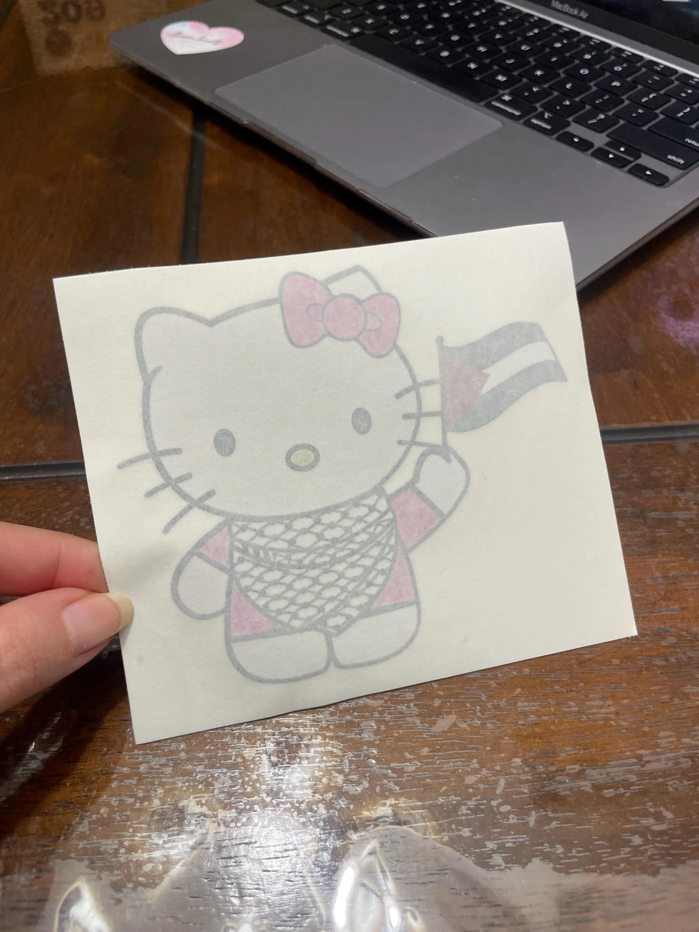 Falastini Hello Kitty Bumper Sticker, Palestinian Hello Kitty Bumper Sticker, Palestine Bumper Sticker, Car Bumper Sticker, Bumper Sticker - image 5