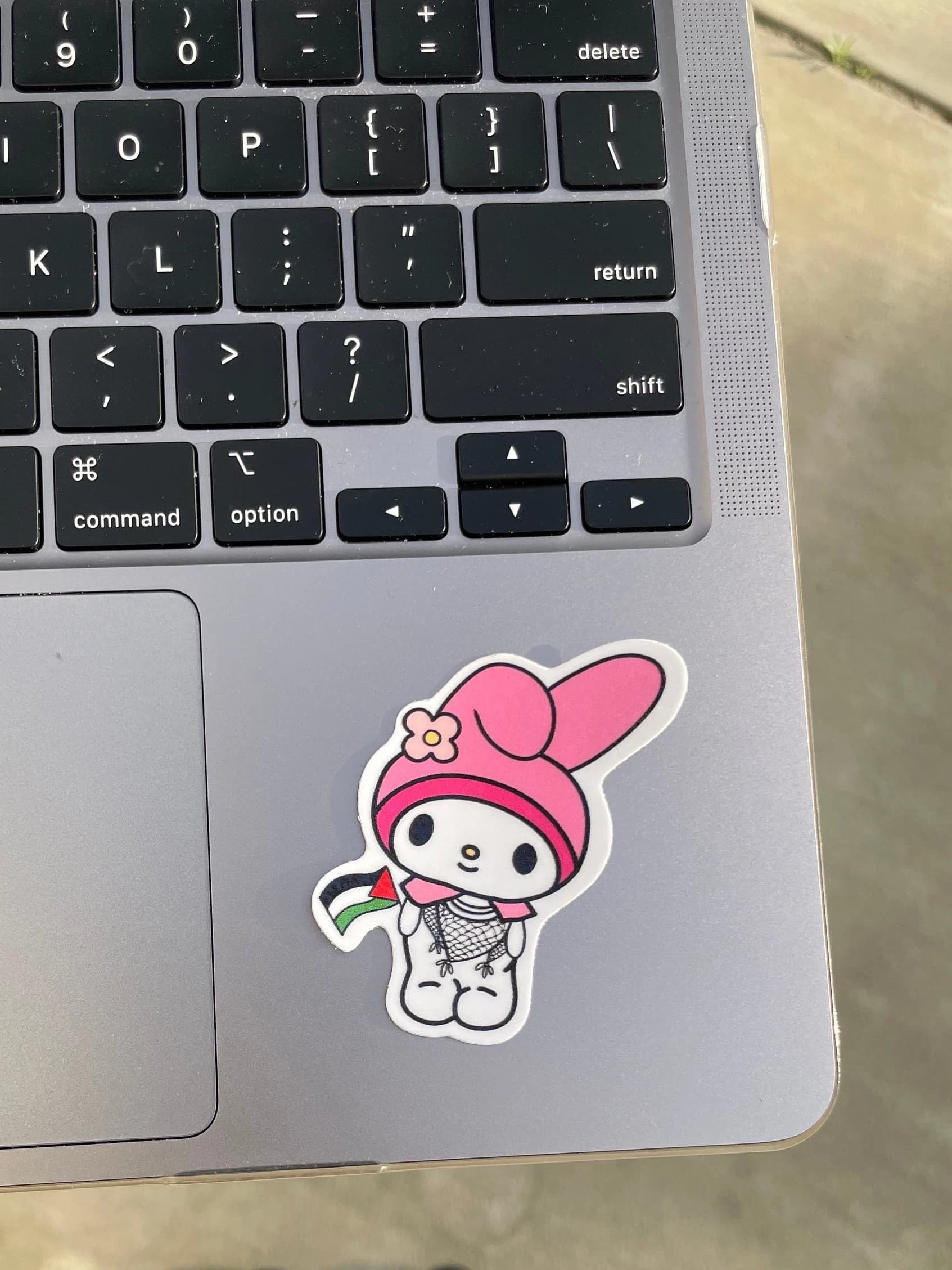 Falastini My Melody Sticker, Palestinian My Melody, Palestine Sticker, Phone Case Sticker, Laptop Sticker - image 4