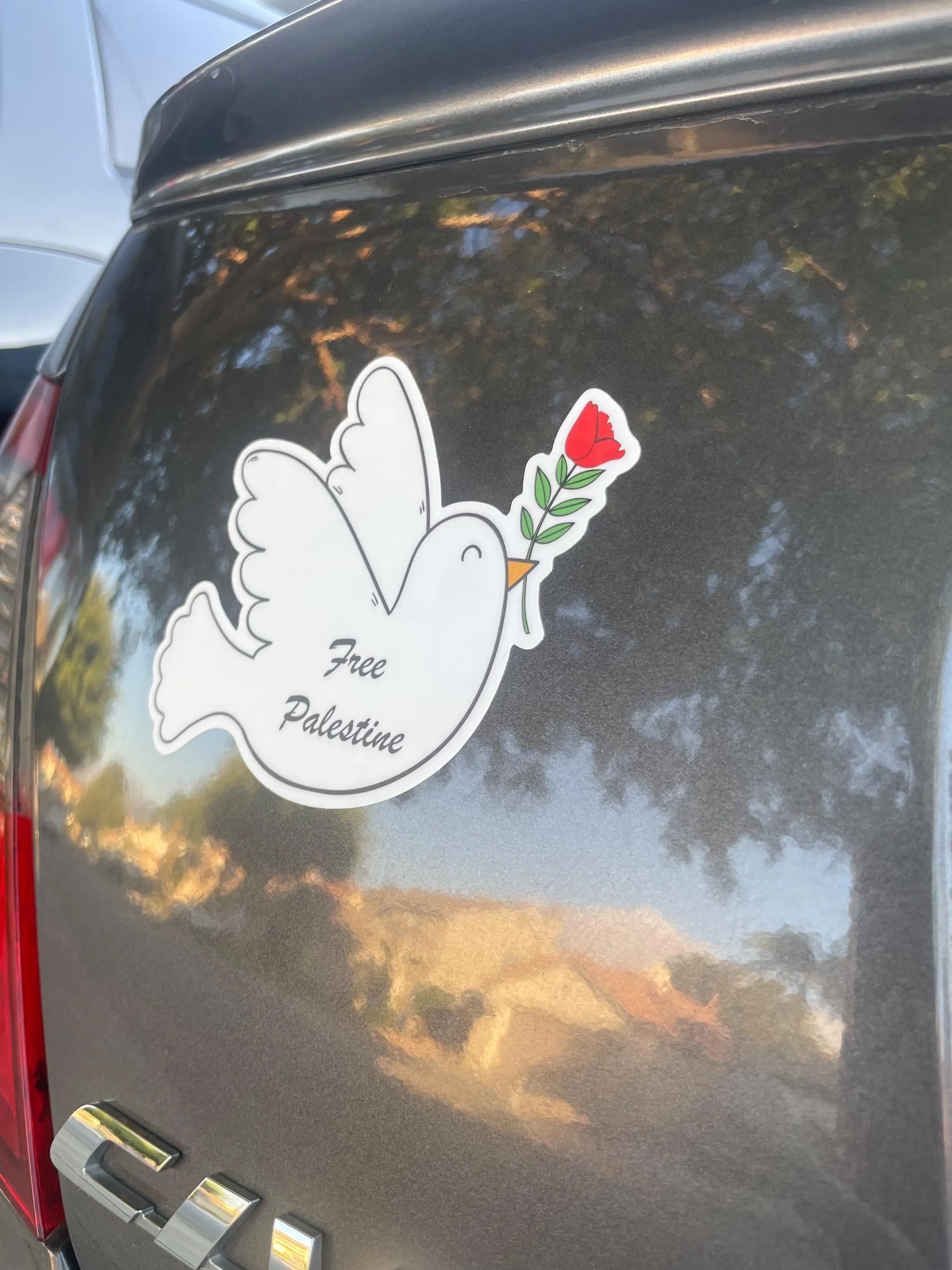 Falastini Dove Bumper Sticker, Palestine Bumper Sticker, Car Bumper Sticker, Free Palestine Bumper Sticker - image 5