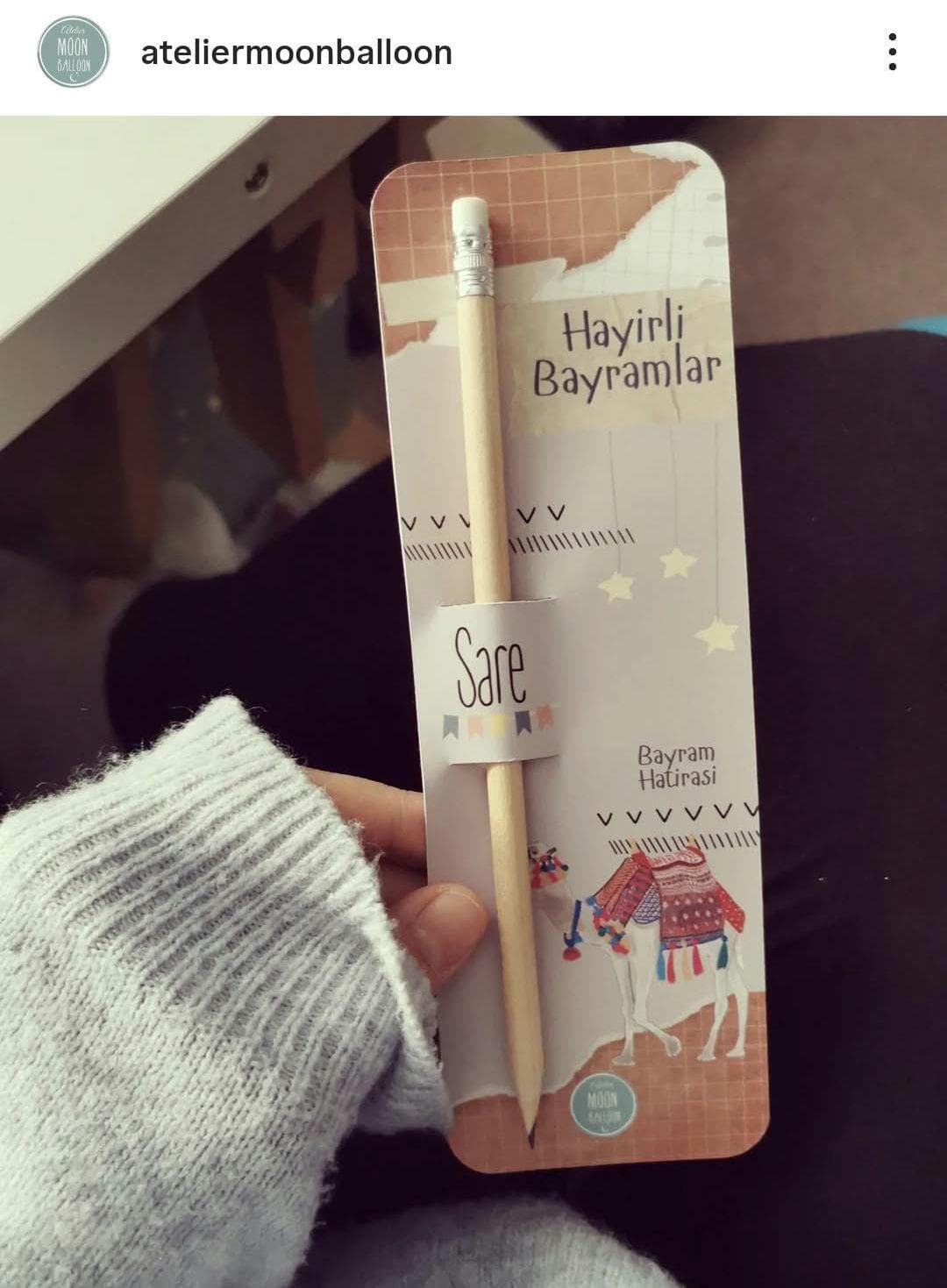 Bayram Geschenk mit Stift personalisiert - image 2