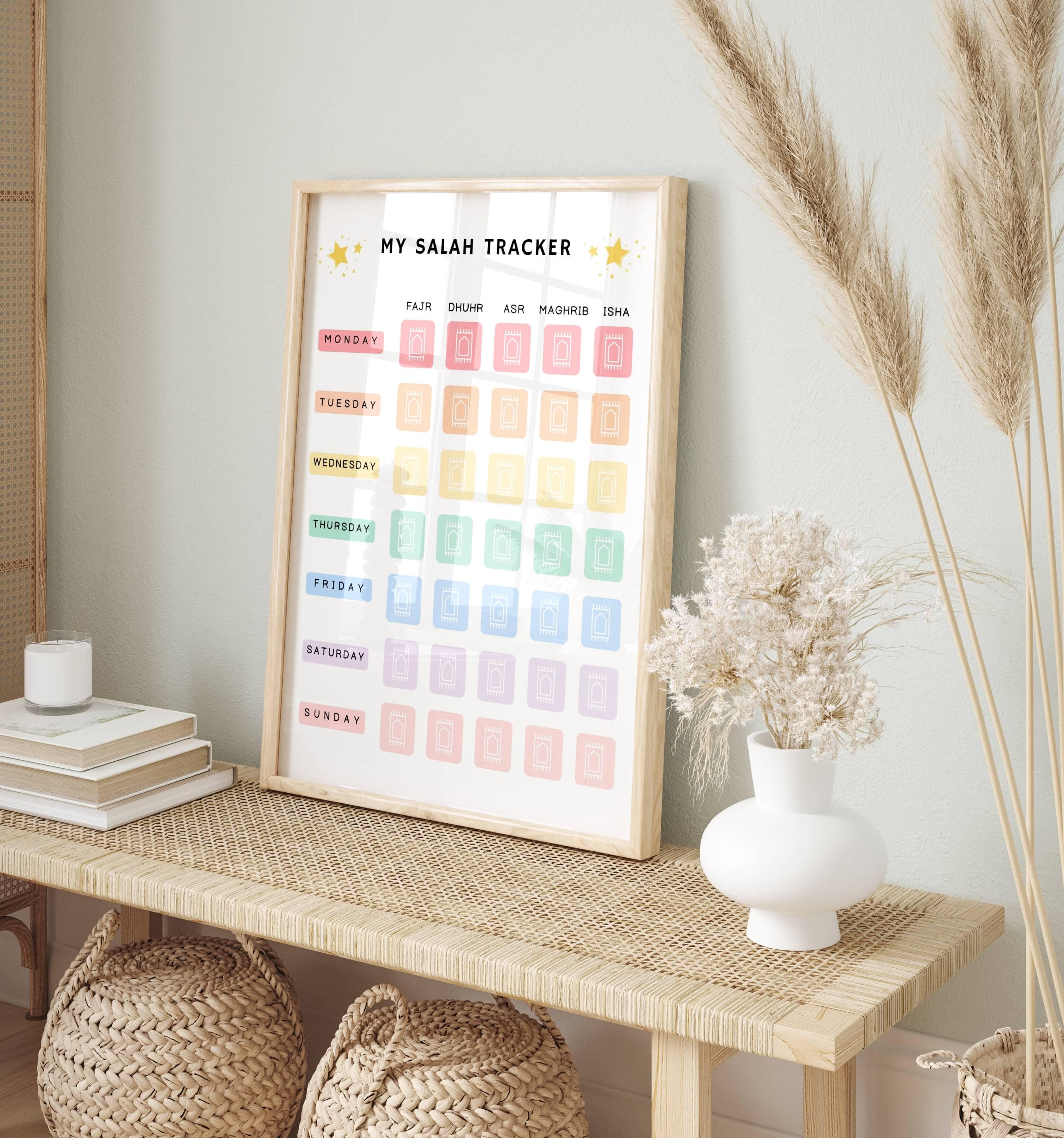 Islamic Salah Tracker, Prayer Tracker, Salah Tracker Printable, Daily Salah Tracker, Islamic Prayer, Salah Chart, Namaz tracker, Salah Sheet - image 3