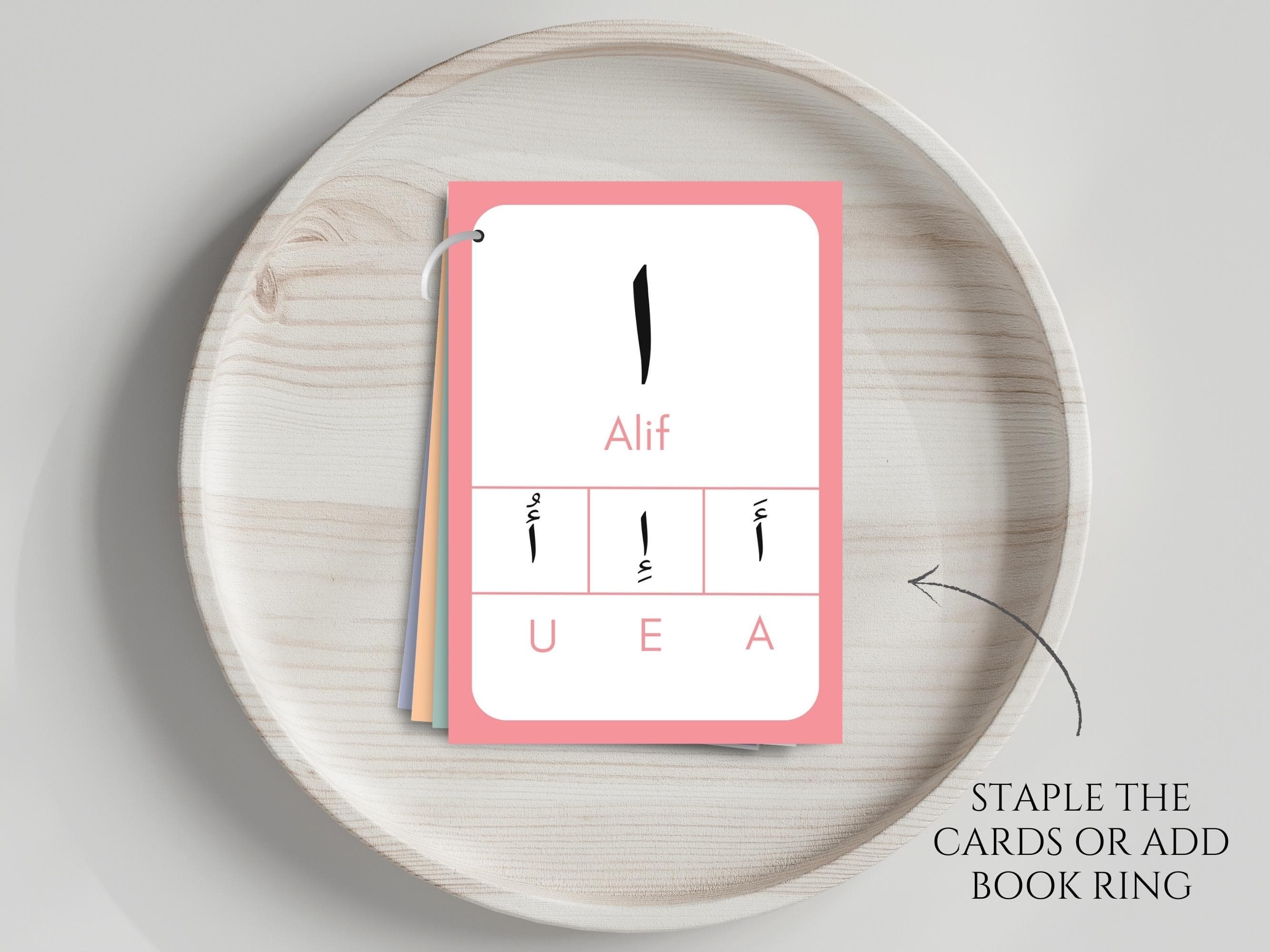 Make learning Arabic easy with these printable Arabic Alphabet Vowel Flashcards!