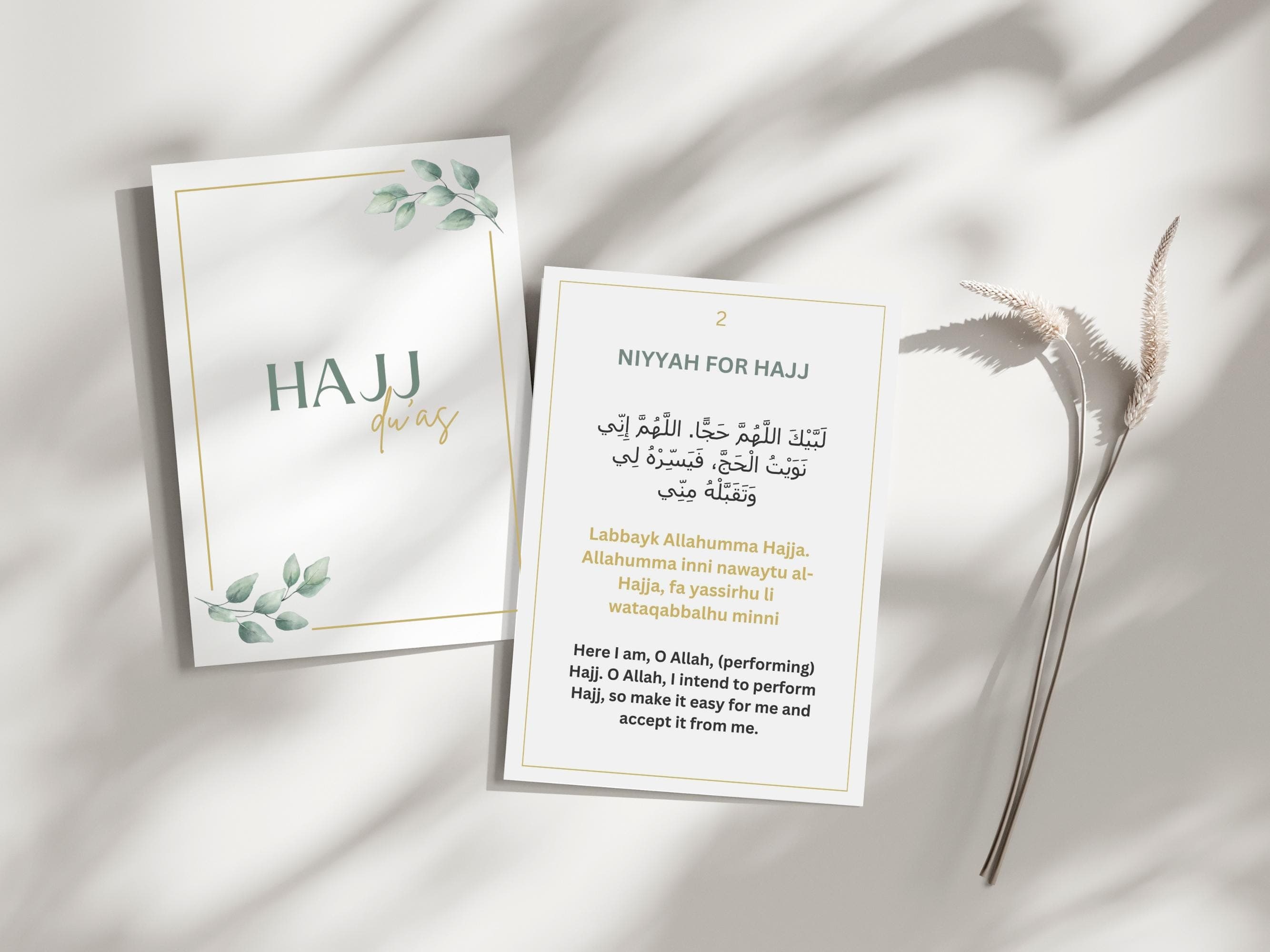 These Hajj Dua Cards are perfect to use during your Hajj. It contains all the main duas you’ll need to perform Hajj. Staple or add keyring as shown in pictures.