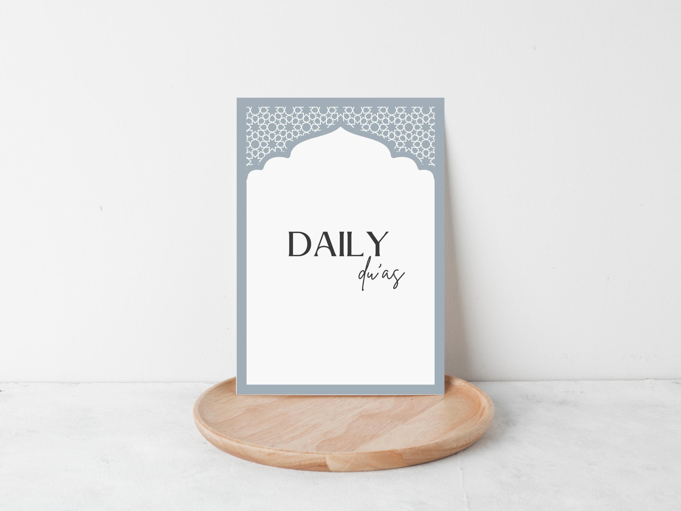 Strengthen your connection with Allah and deepen your spiritual practice with these Daily Duas and Dhikr Cards. Each card is beautifully designed with a minimalist style and includes the Arabic text, transliteration and English translation of the dua.