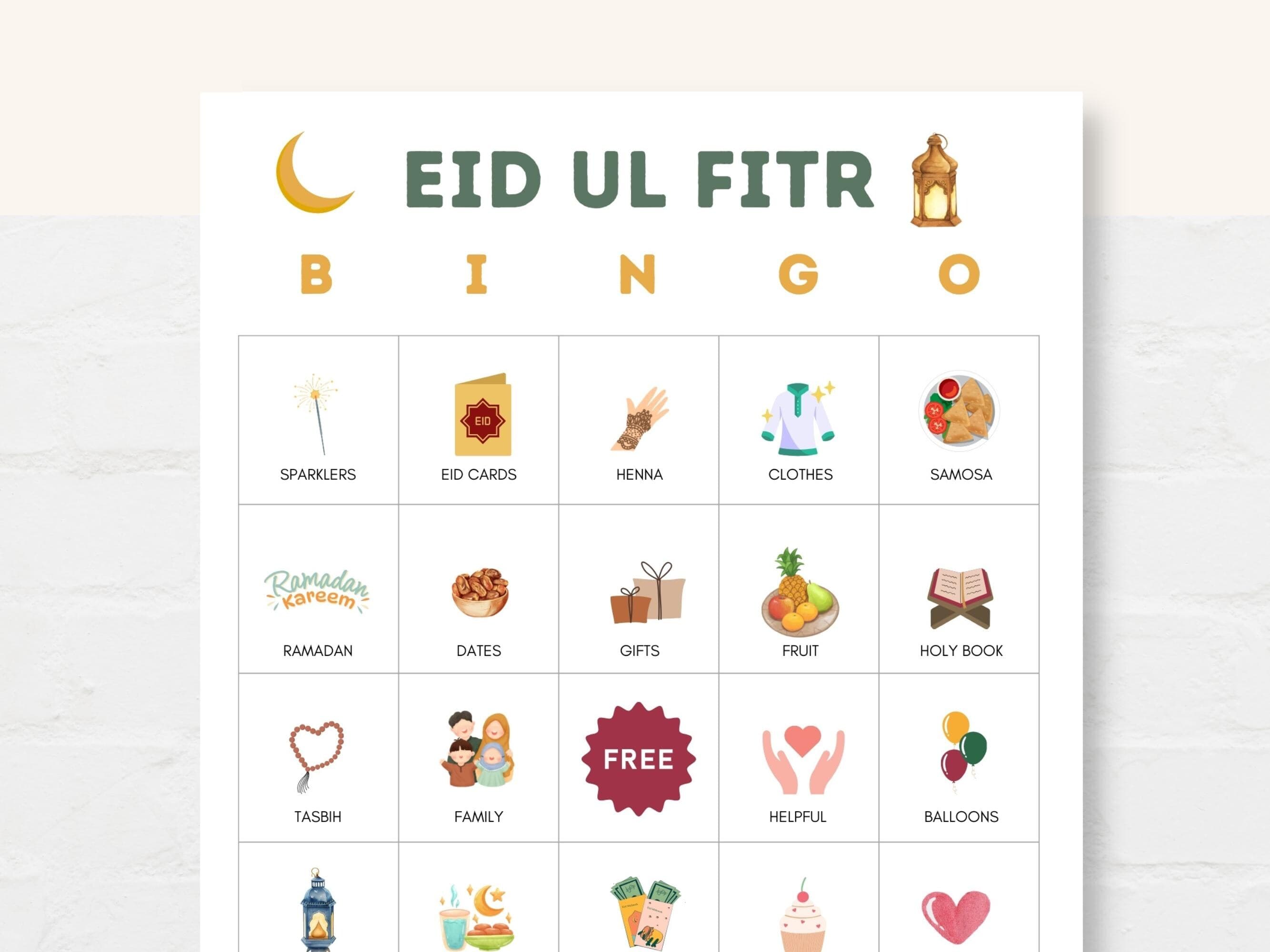 Celebrate Eid ul Fitr with fun using this Eid ul Fitr Bingo Game! This Eid printable activity is perfect for kids and families to enjoy during Eid gatherings, offering a creative and interactive way to celebrate.