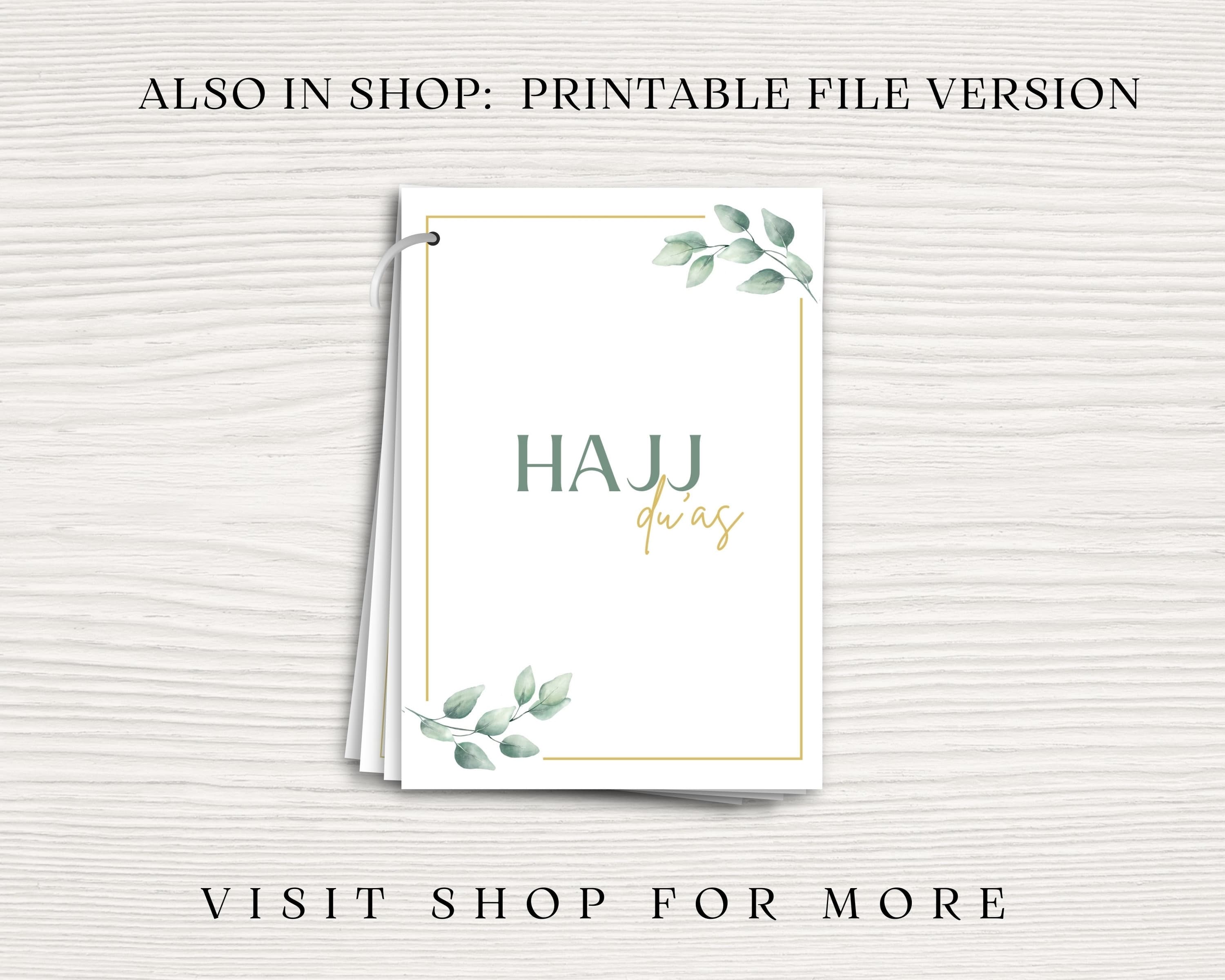 These Digital Hajj Dua Cards are perfect to use during your Hajj. It contains all the main Hajj duas you’ll need to perform Hajj.