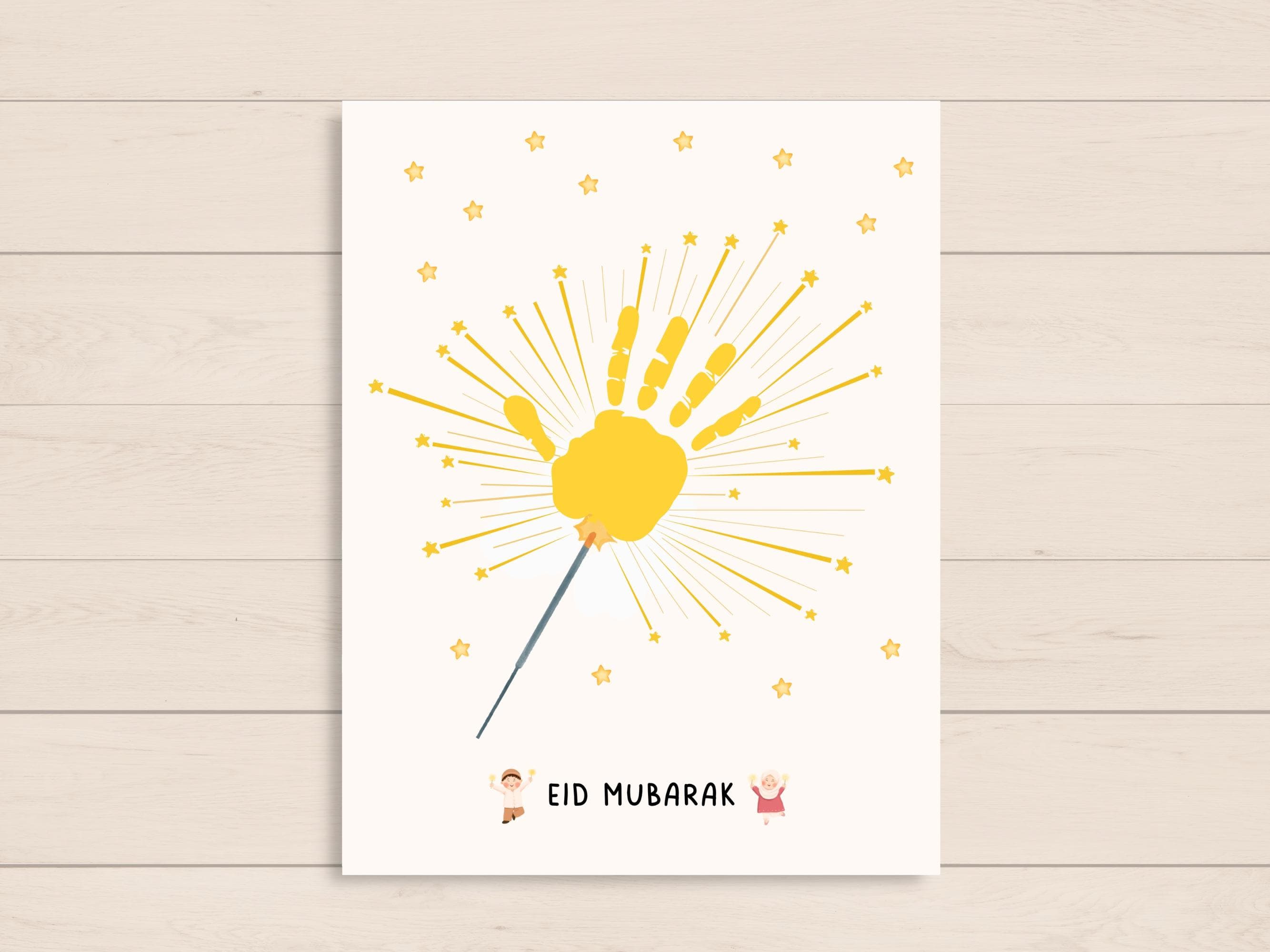 This fun Eid handprint pack is a great activity and keepsake for little kids. Perfect for toddler, preschool, nursery or baby. Can be used at home/ classroom.