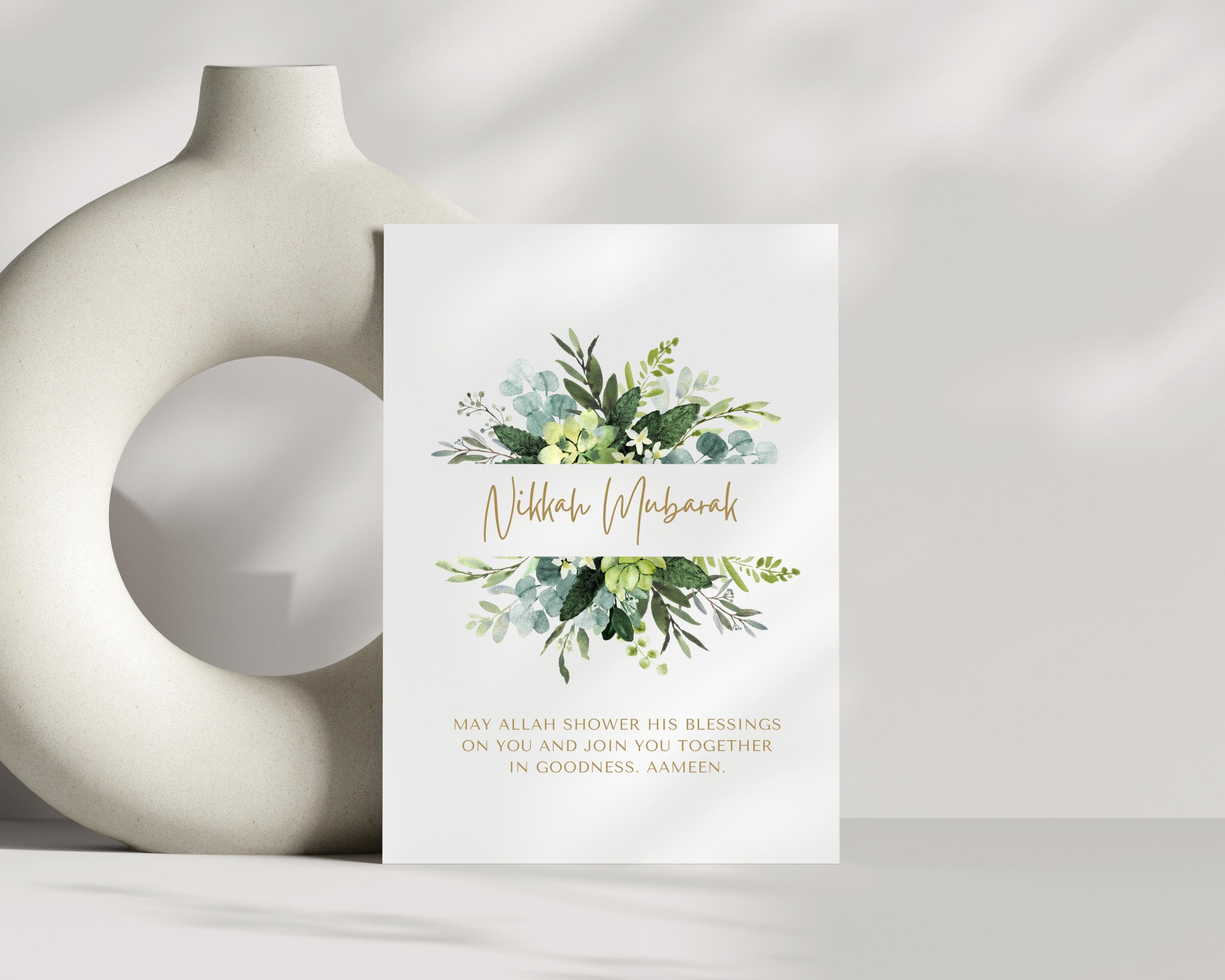 Celebrate a beautiful union with this elegant Nikkah Mubarak Card. Perfect for sending heartfelt wishes to a newlywed couple. This Our high-quality printable ensures that your sentiments are conveyed with grace and style.