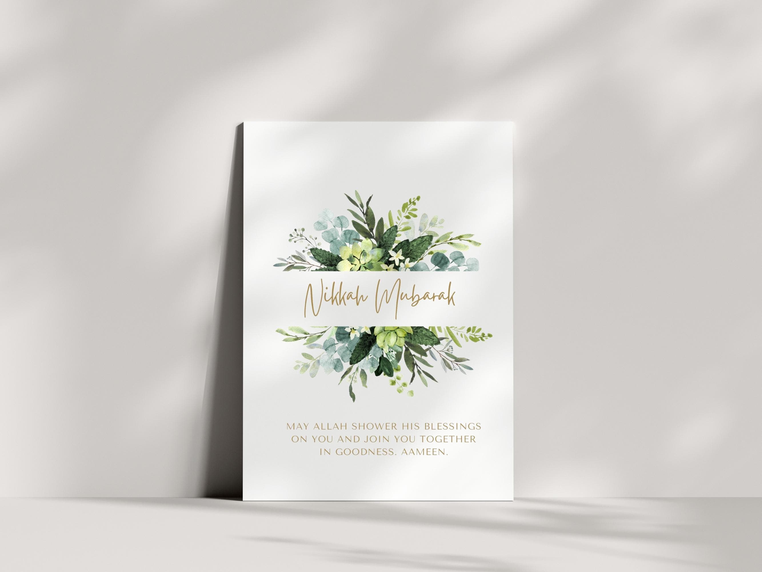 Celebrate a beautiful union with this elegant Nikkah Mubarak Card. Perfect for sending heartfelt wishes to a newlywed couple. This Our high-quality printable ensures that your sentiments are conveyed with grace and style.