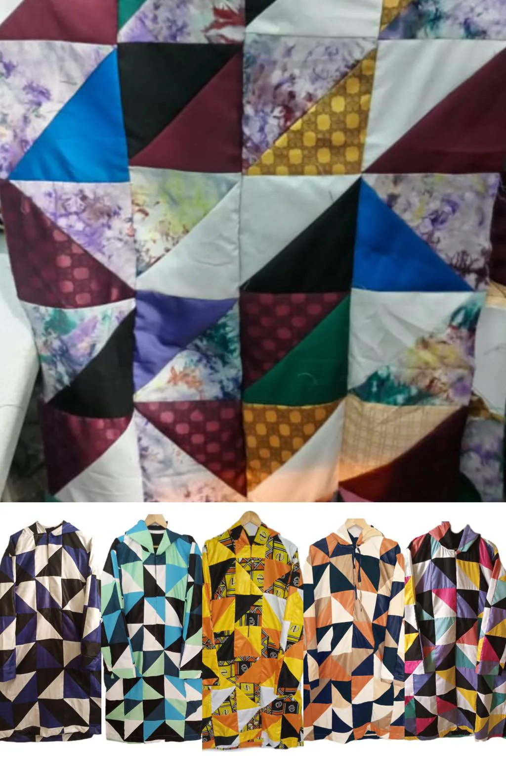 Bayefall Triangle Patchwork Set Made To Order Custom Colors Make Your Own Theme