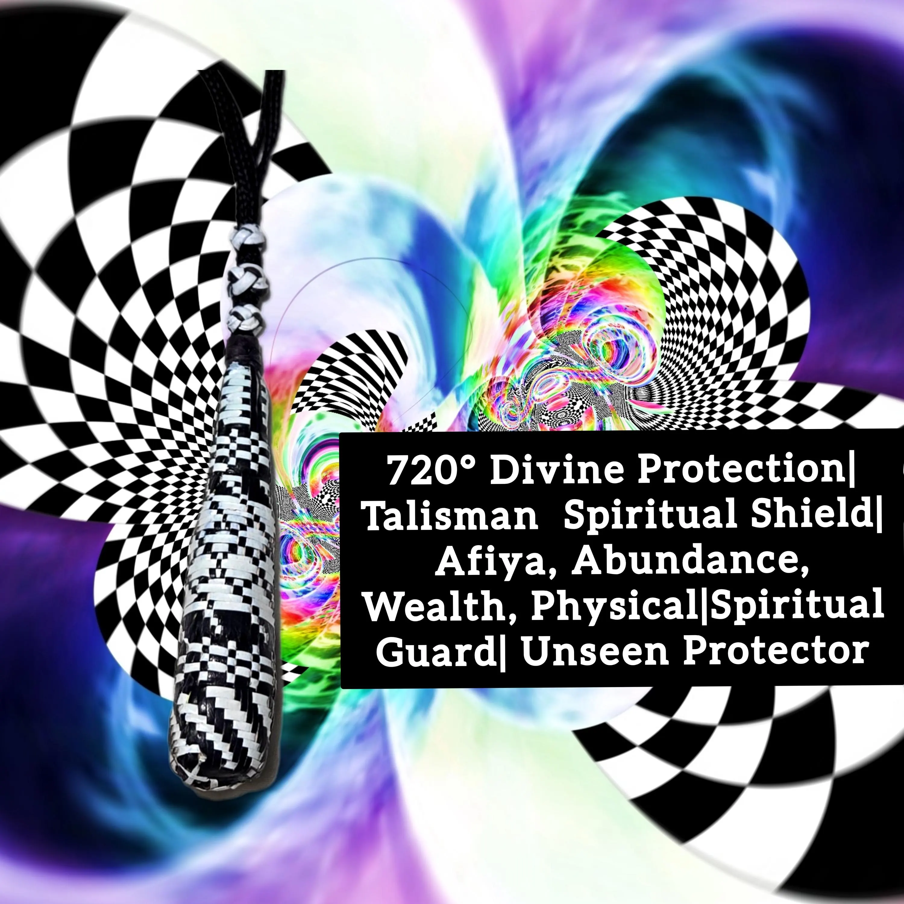 720Degree Divine Protection Talisman Spiritual Shield, Afiya, Abundance Wealth, Physical & Spiritual Guard