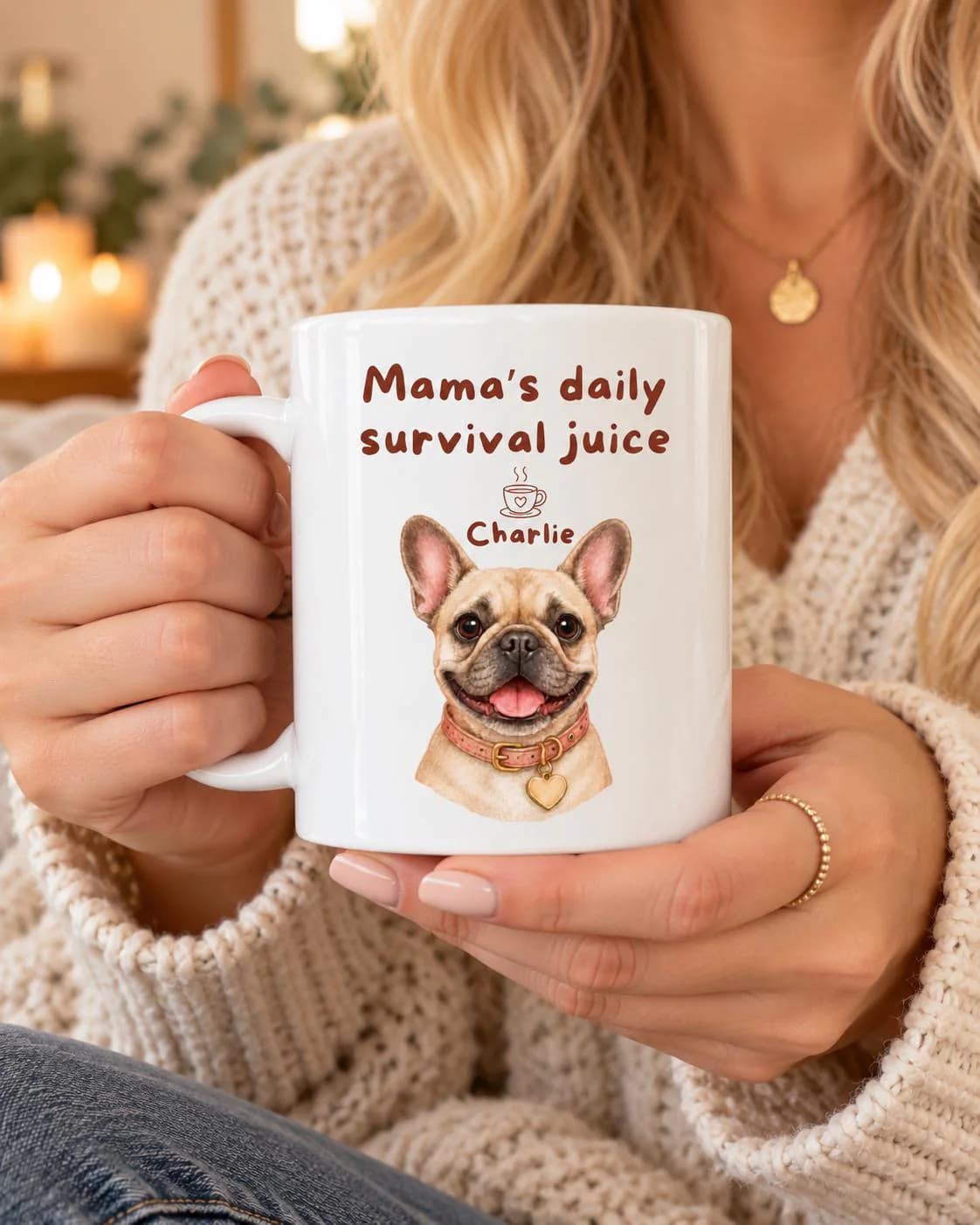Funny Dog Mom Mug,  Personalized Dog Mug from Photo, Custom Pet Portrait Mug, Funny Dog Gift, Dog Lover Gift, Pet Mom Gift Coffee Mug
