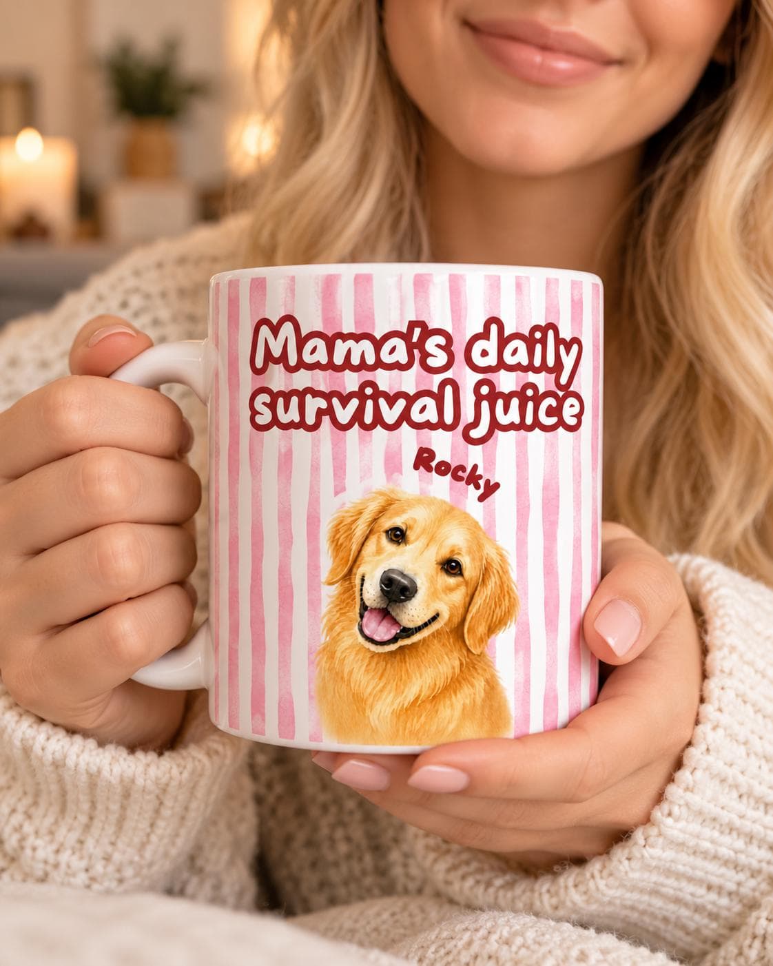 Funny Dog Mom Mug,  Personalized Dog Mug from Photo, Custom Pet Portrait Mug, Funny Dog Gift, Dog Lover Gift, Pet Mom Gift Coffee Mug