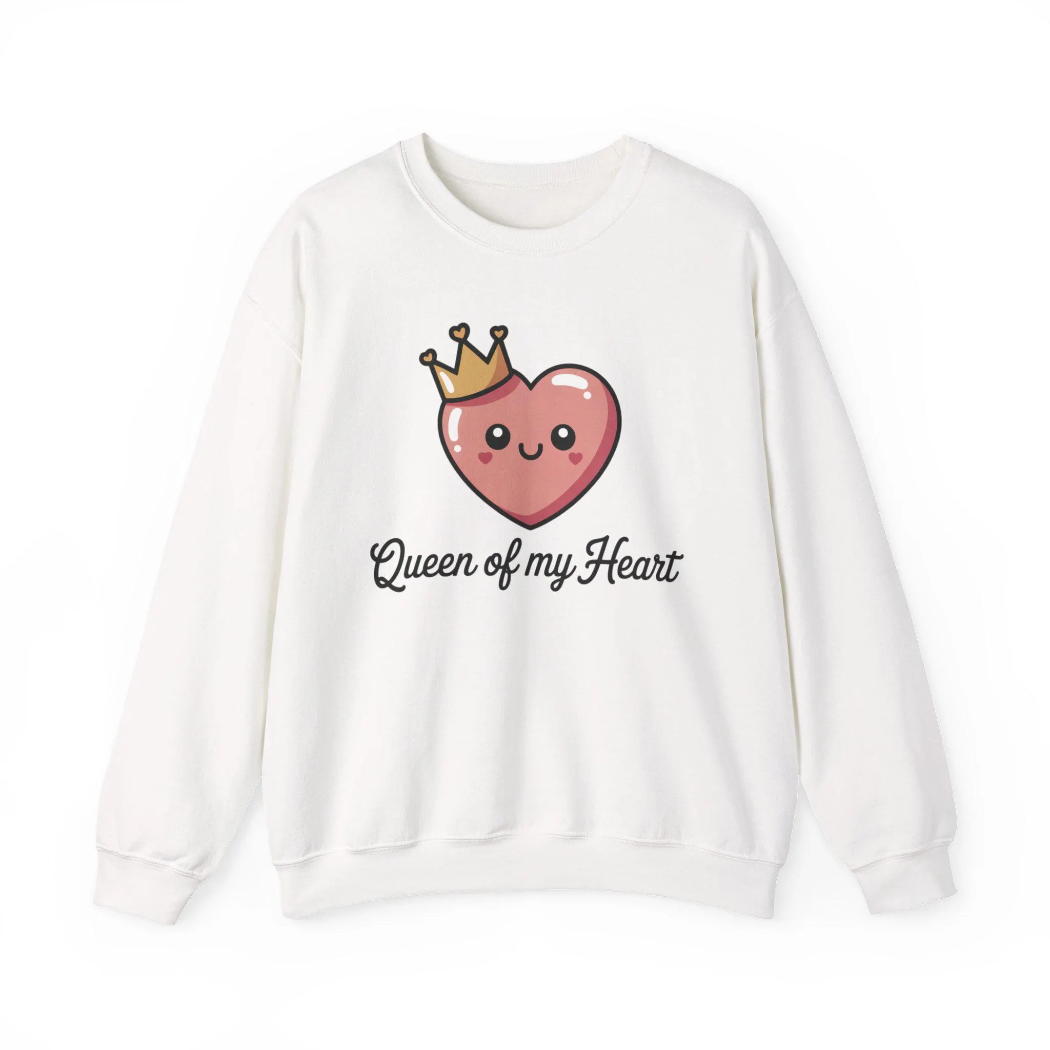 King & Queen of My Heart Sweatshirt Set | Matching Valentine's Couple Sweatshirts - image 3
