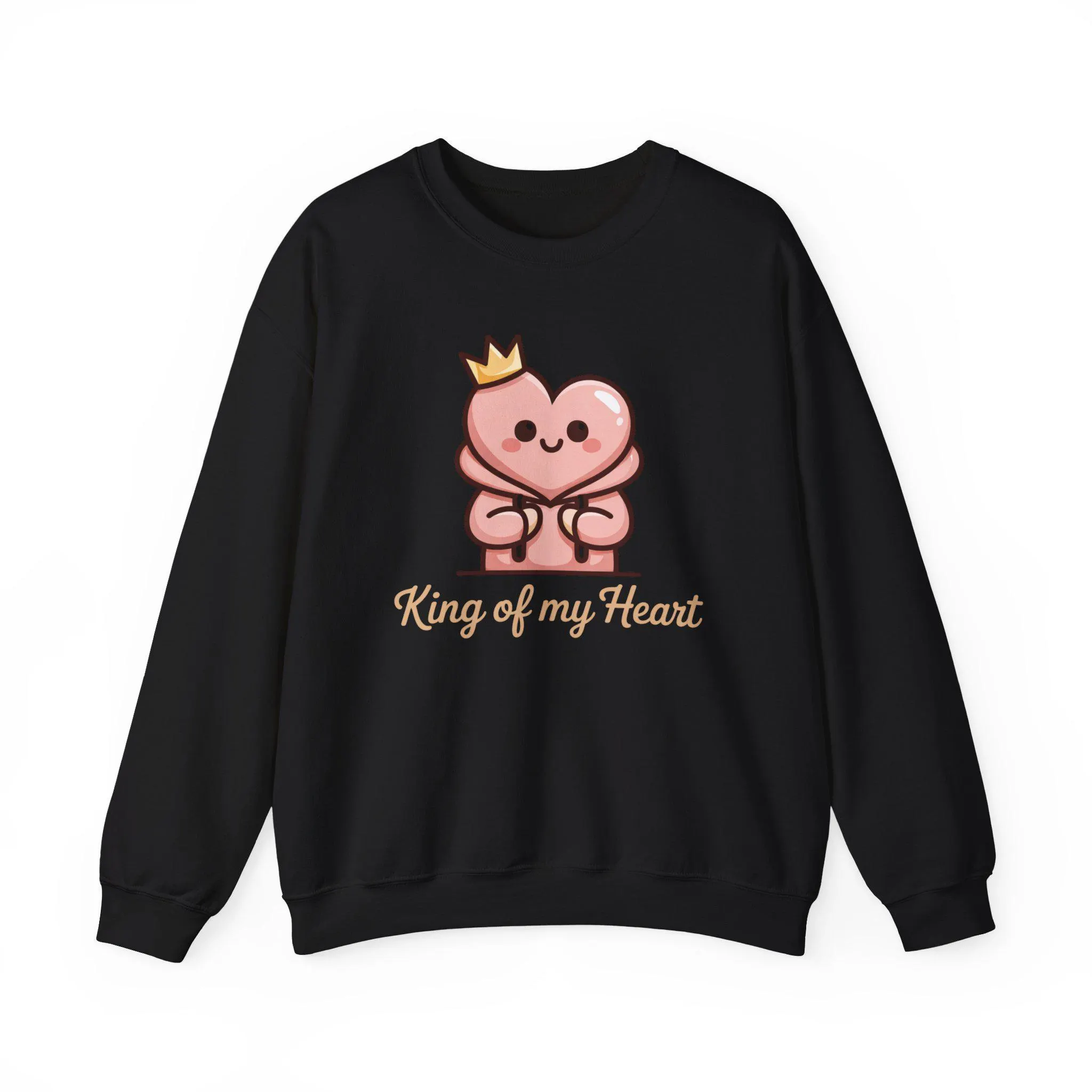 King & Queen of My Heart Sweatshirt Set | Matching Valentine's Couple Sweatshirts - image 4
