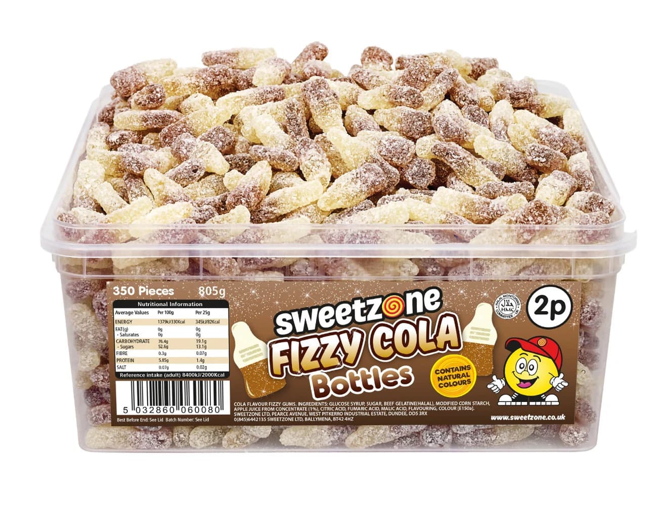 Halal Sweets Rainbow Pencils VEGAN, Sour Snakes, Tutti Frutti 800g Tubs HMC Certified - image 4