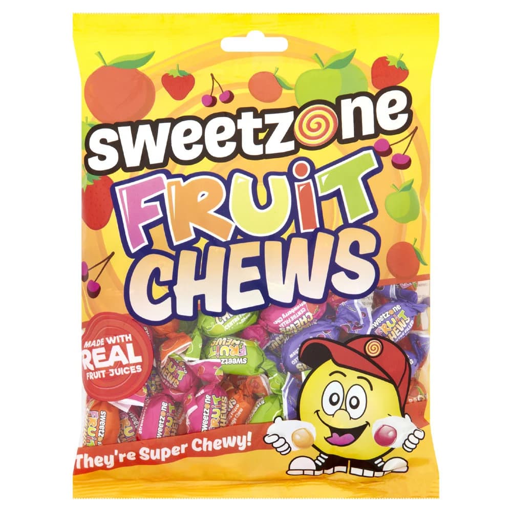 Halal RETRO SWEETS Fruit Chews, Fizzy Mix Kids Wedding Gift Party Sharing Bag