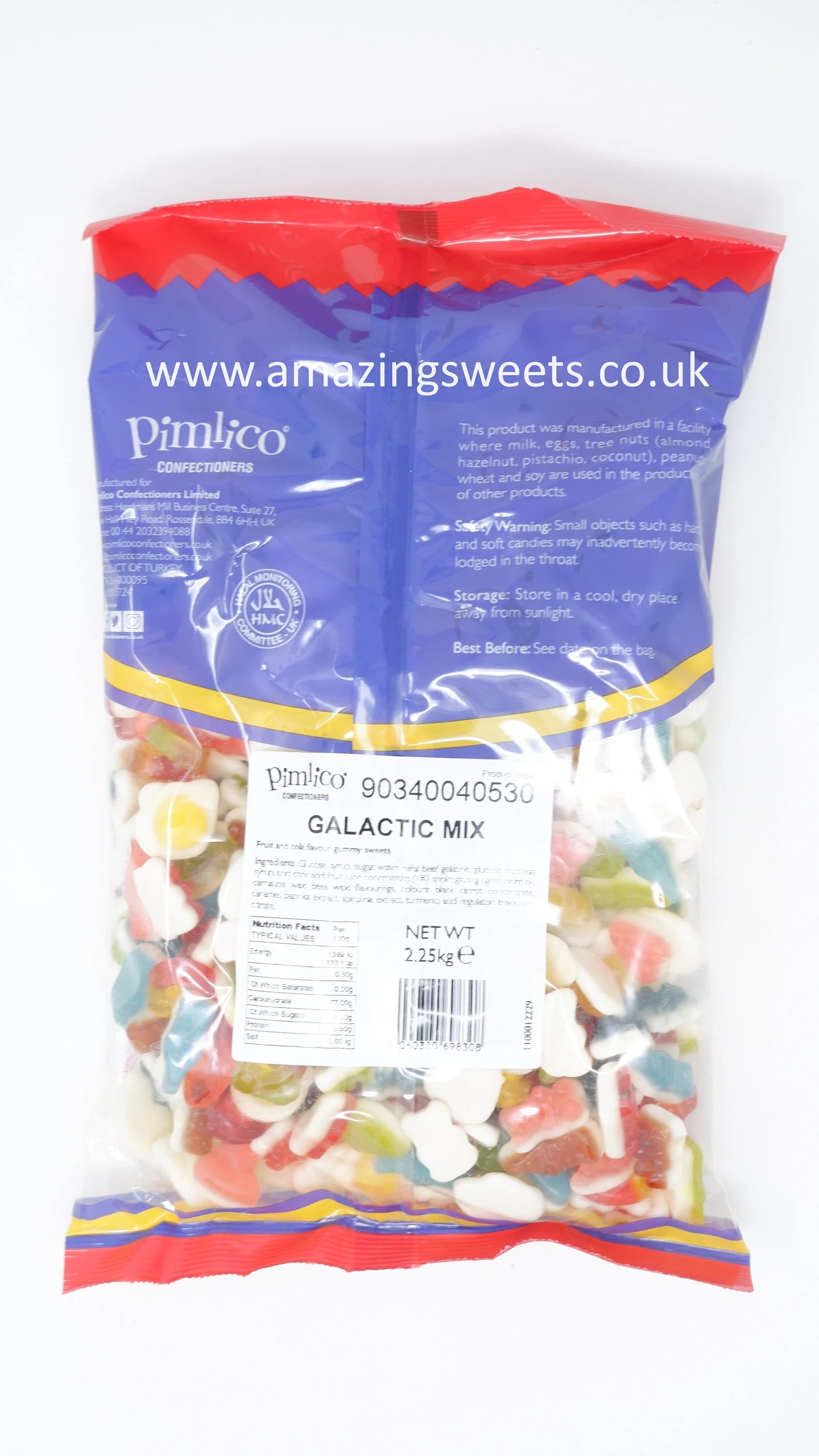 HMC Certified Wine Gums, Worms, Fizzy Skull, Fried Eggs 2.25kg Bags Pimlico Halal Sweets - image 3