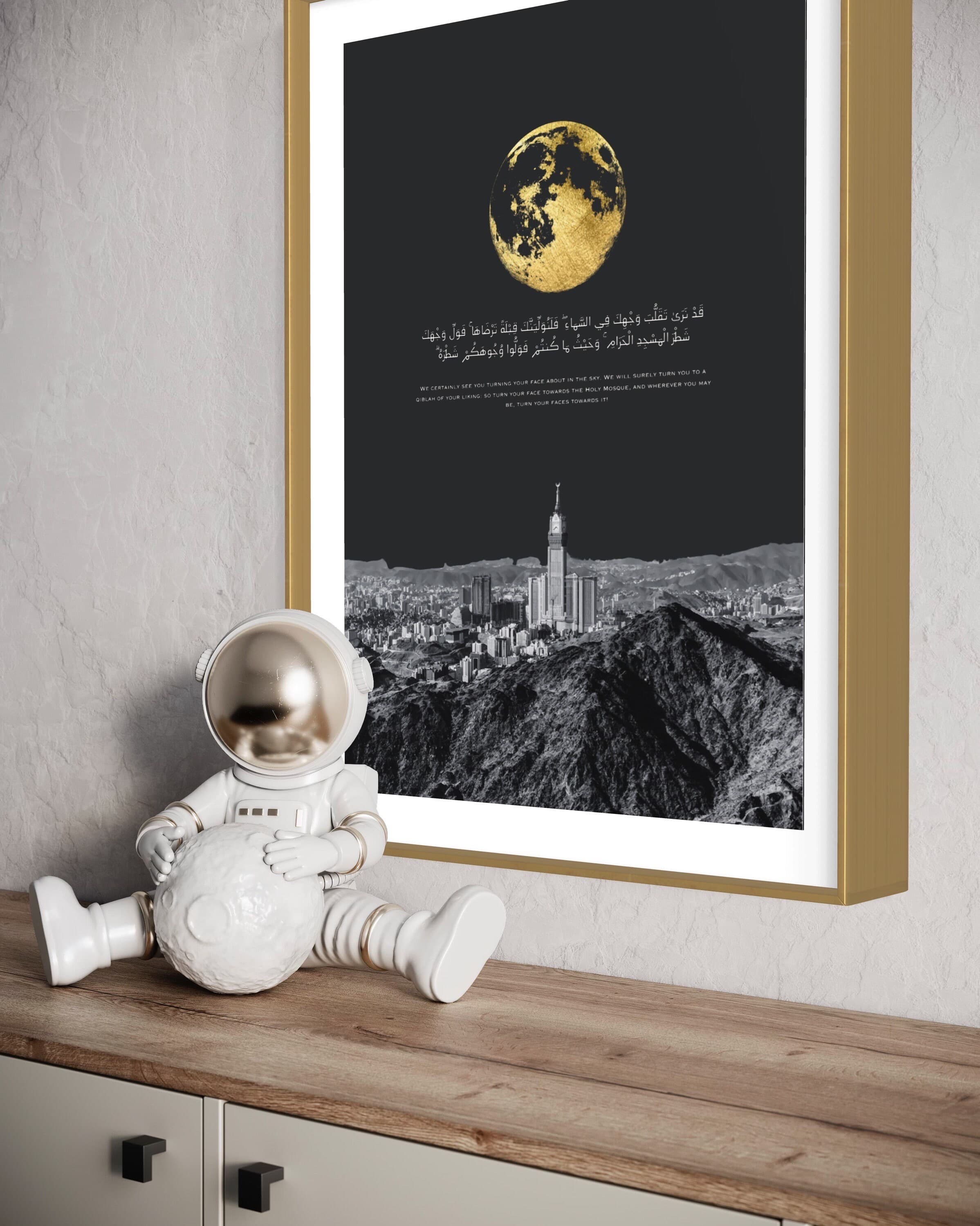 Makkah Clock Tower  | Modern Art | Living room Bedroom | Muslim Minimal Art Print | Islamic Wall Art | Home decor Gift |Muslim Poster - image 3