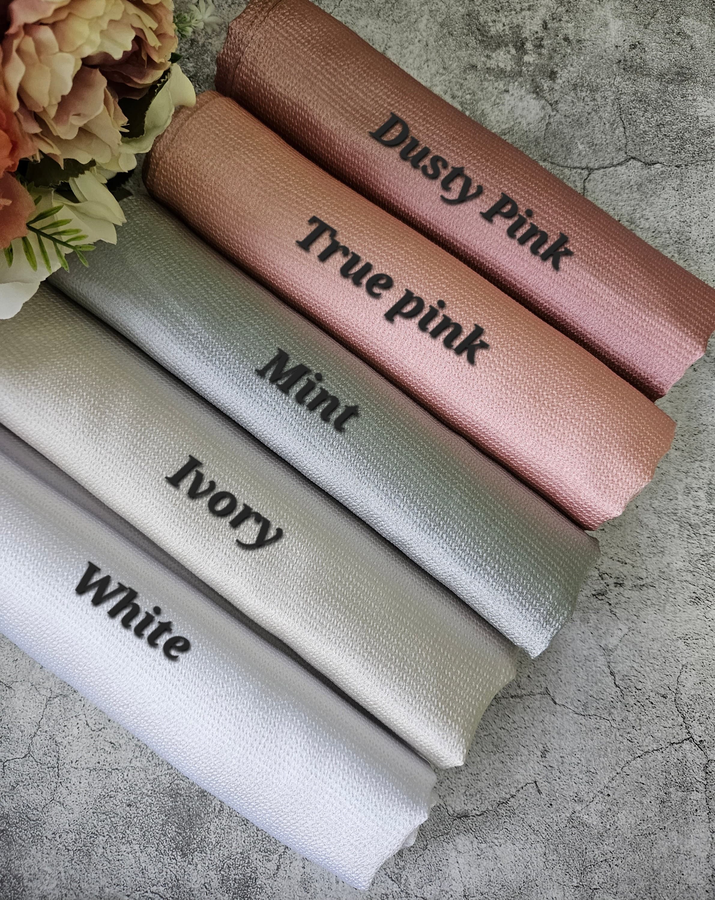 HIJAB SATIN Textured premium hijab luxury eid gift for her hijab umrah special occasions wedding hijab - image 3