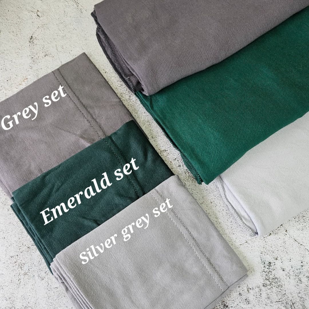 HIJAB & CAP set JERSEY scarves and undercap jersey set shawl matching set premium dubai hijab emirati hijab gift set, jersey undercap - image 3