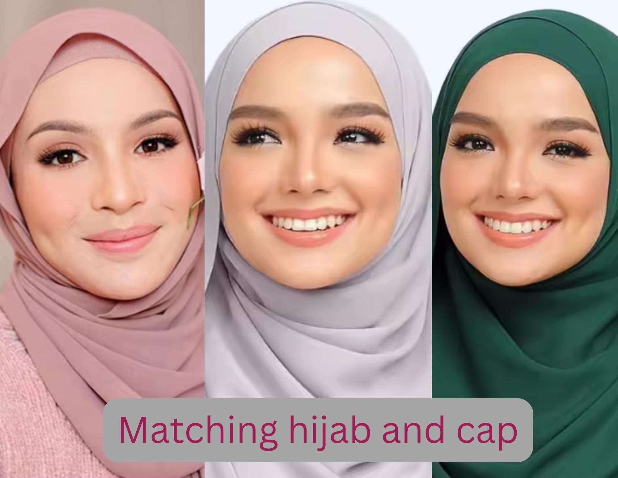 HIJAB & CAP set chiffon scarves and undercap jersey set shawl matching set premium dubai hijab emirati hijab gift set, jersey hijab