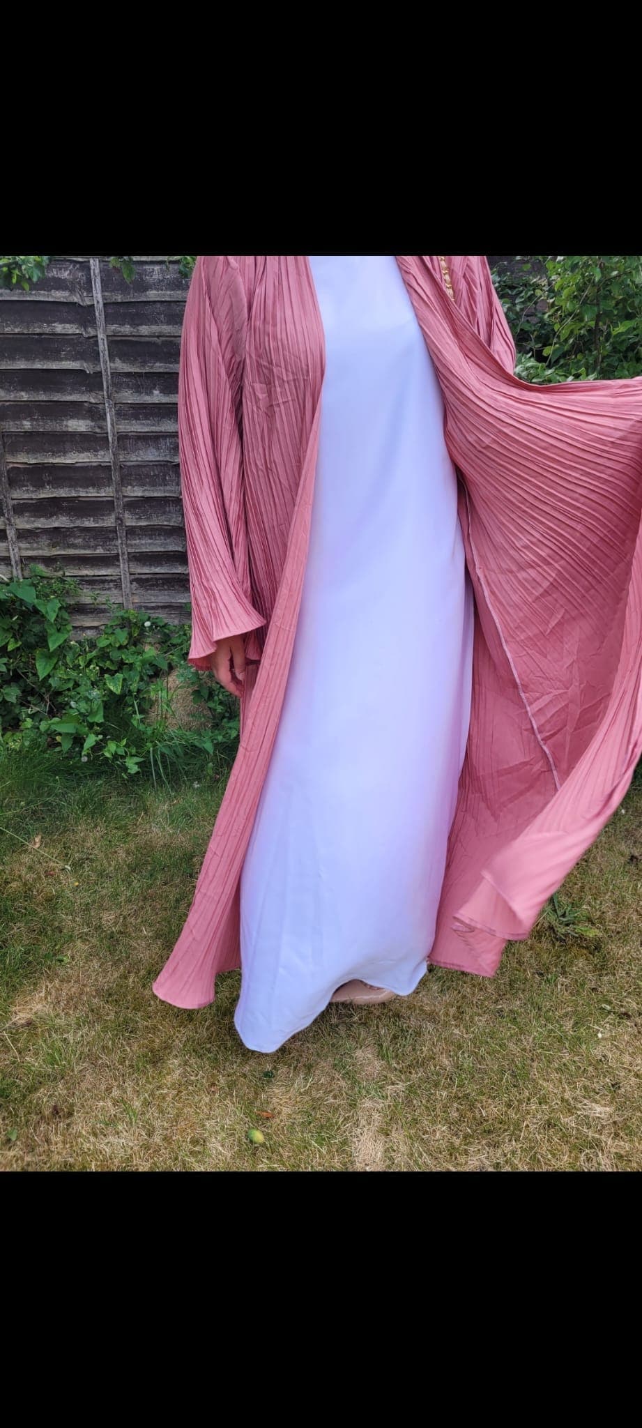 Abaya SLIP/UNDERSLIP / abaya innerslip white| LONG sleeve long slip dress | abaya dress for women | abaya dubai | maxi dress |eid gift | - image 3