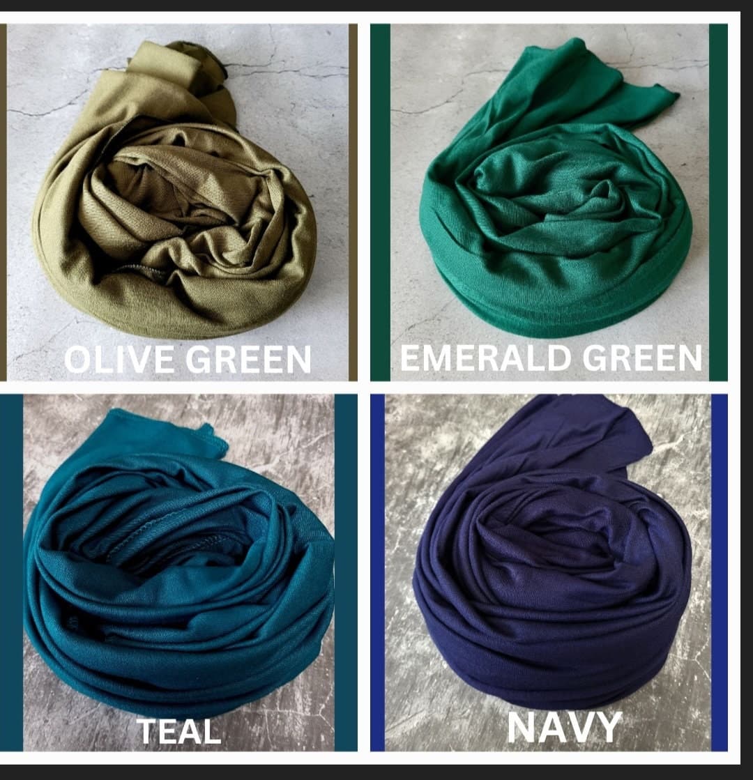 Hijab gift set JERSEY hijab set box  gift for her, jersey hijab satin undercap scarves set, scarf gift set personalised umrah gift hajj gift - image 5
