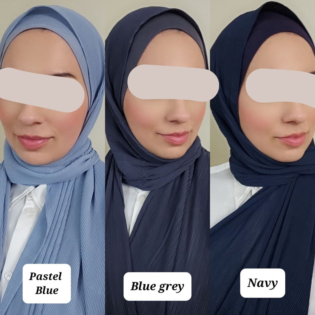 HIJAB & CAP set CRINKLE chiffon scarves and undercap jersey set shawl matching set premium dubai hijab emirati hijab gift set, jersey hijab - image 5