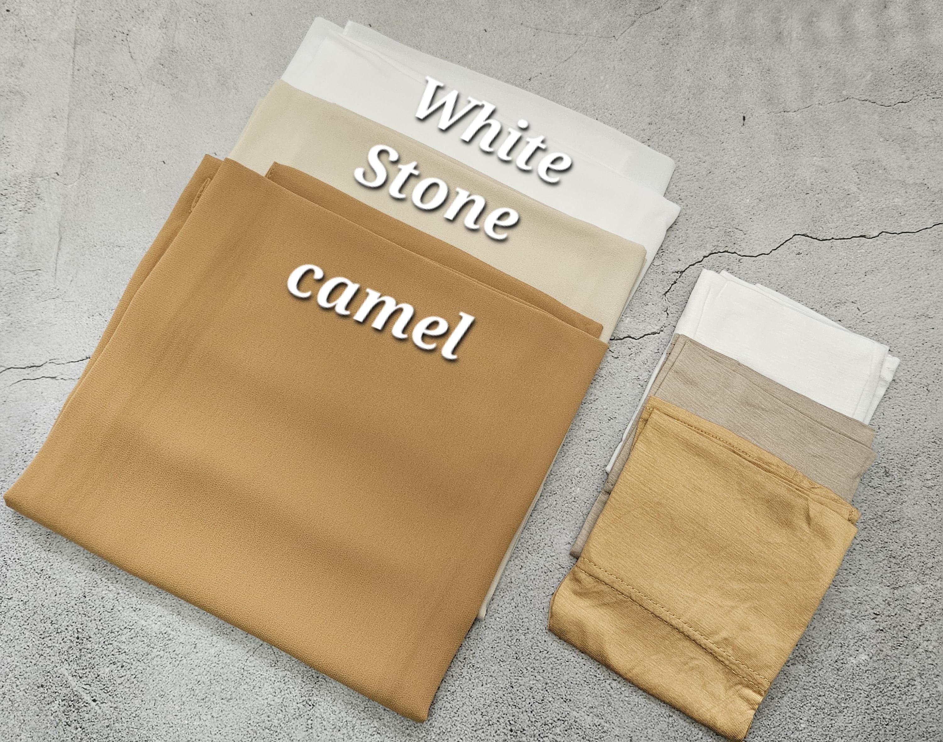 HIJAB & CAP set chiffon scarves and undercap jersey set shawl matching set premium dubai hijab emirati hijab gift set, jersey undercap - image 4