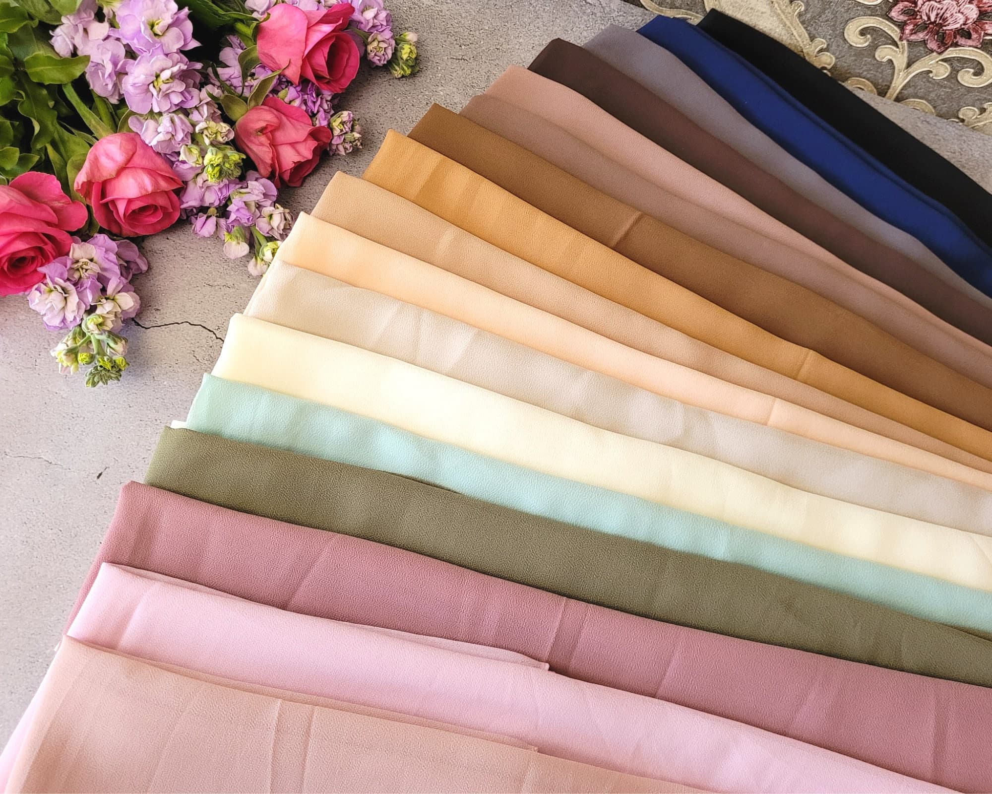 Chiffon Hijab scarves dubai hijab,  Sarong Shawl Plain Wrap Georgette crepe hijab, emirati, premium quality