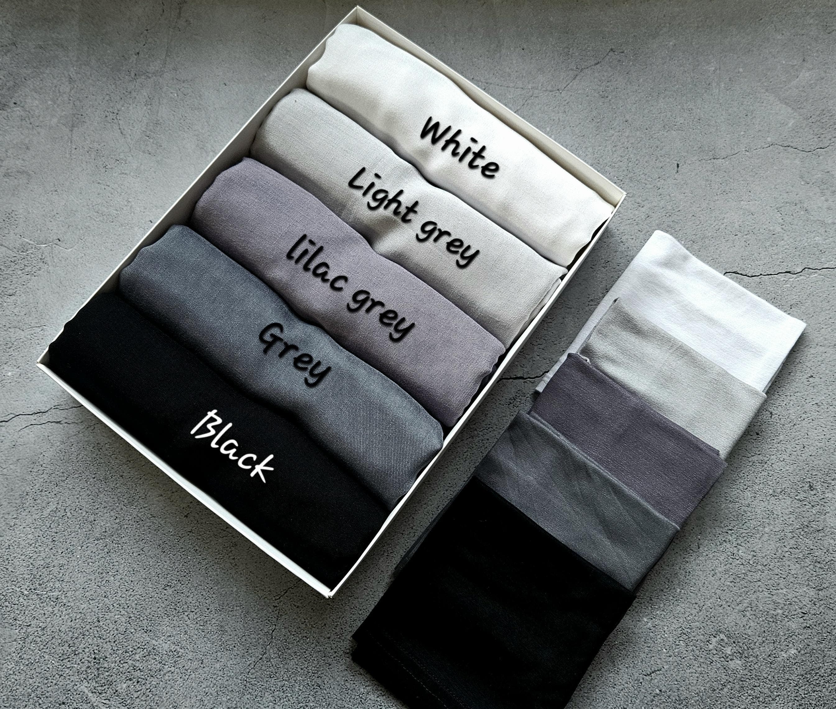 Hijab set gift box, chiffon hijabs gift for her, personalised gifting eid gift ramadan umrah gift hajj gift, gift for her, birthday gift - image 4
