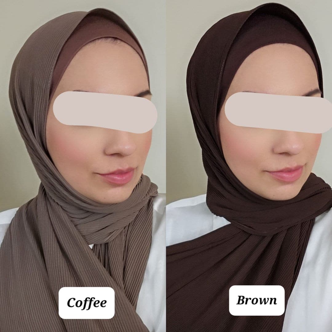 HIJAB & CAP set CRINKLE chiffon scarves and undercap jersey set shawl matching set premium dubai hijab emirati hijab gift set, jersey hijab - image 3