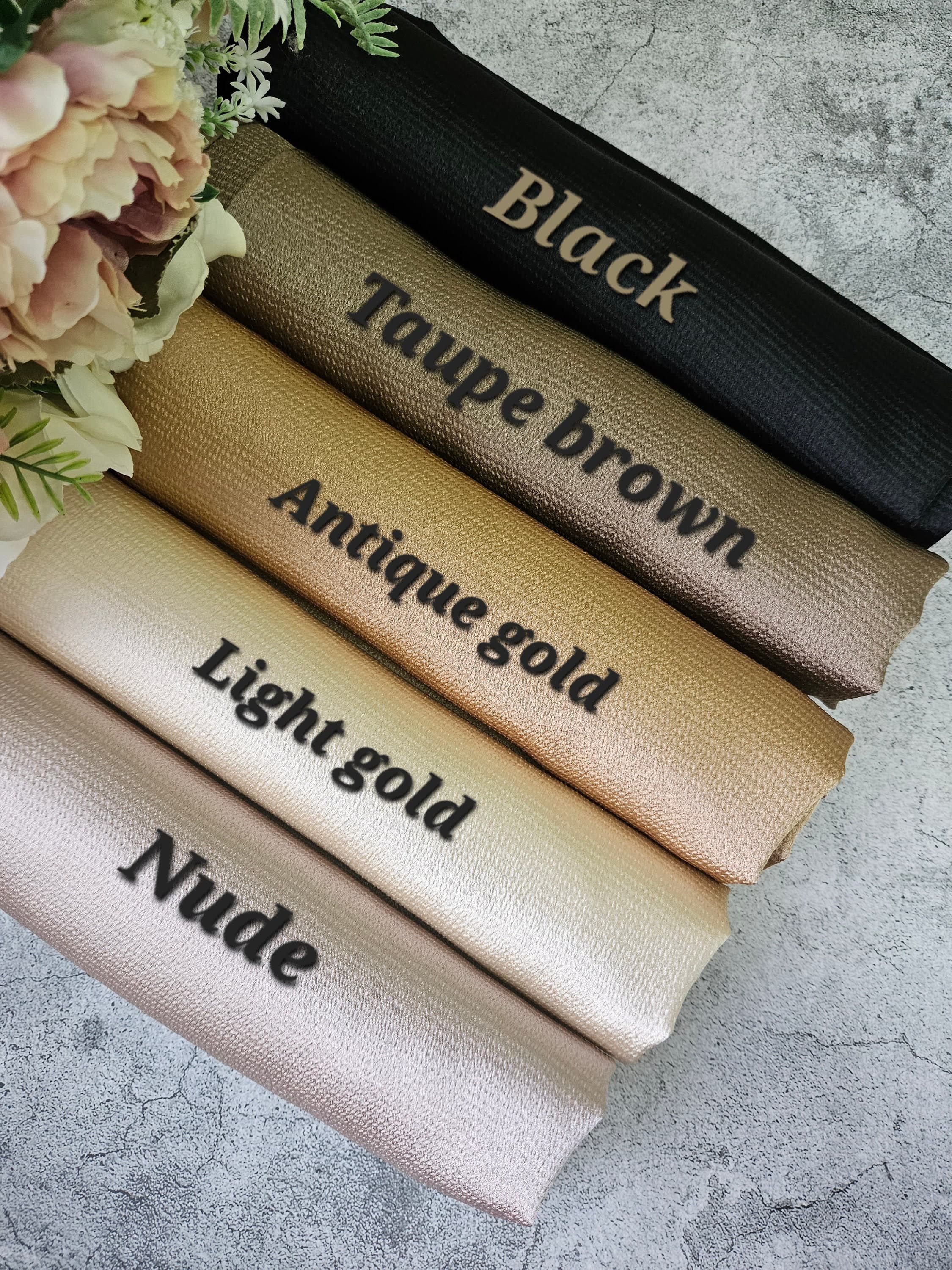 HIJAB SATIN Textured premium hijab luxury eid gift for her hijab umrah special occasions wedding hijab - image 4