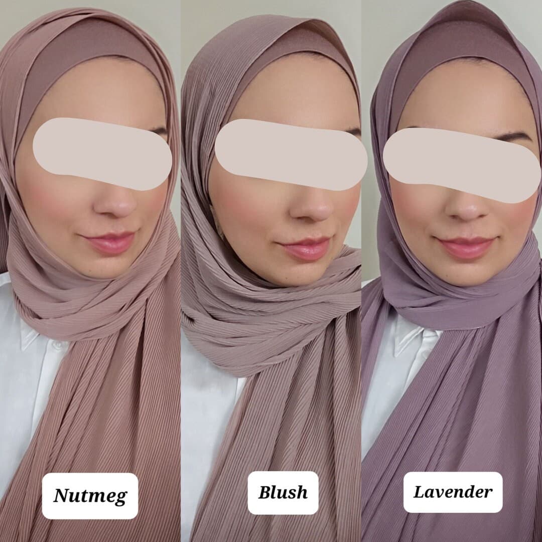 HIJAB & CAP set CRINKLE chiffon scarves and undercap jersey set shawl matching set premium dubai hijab emirati hijab gift set, jersey hijab - image 4