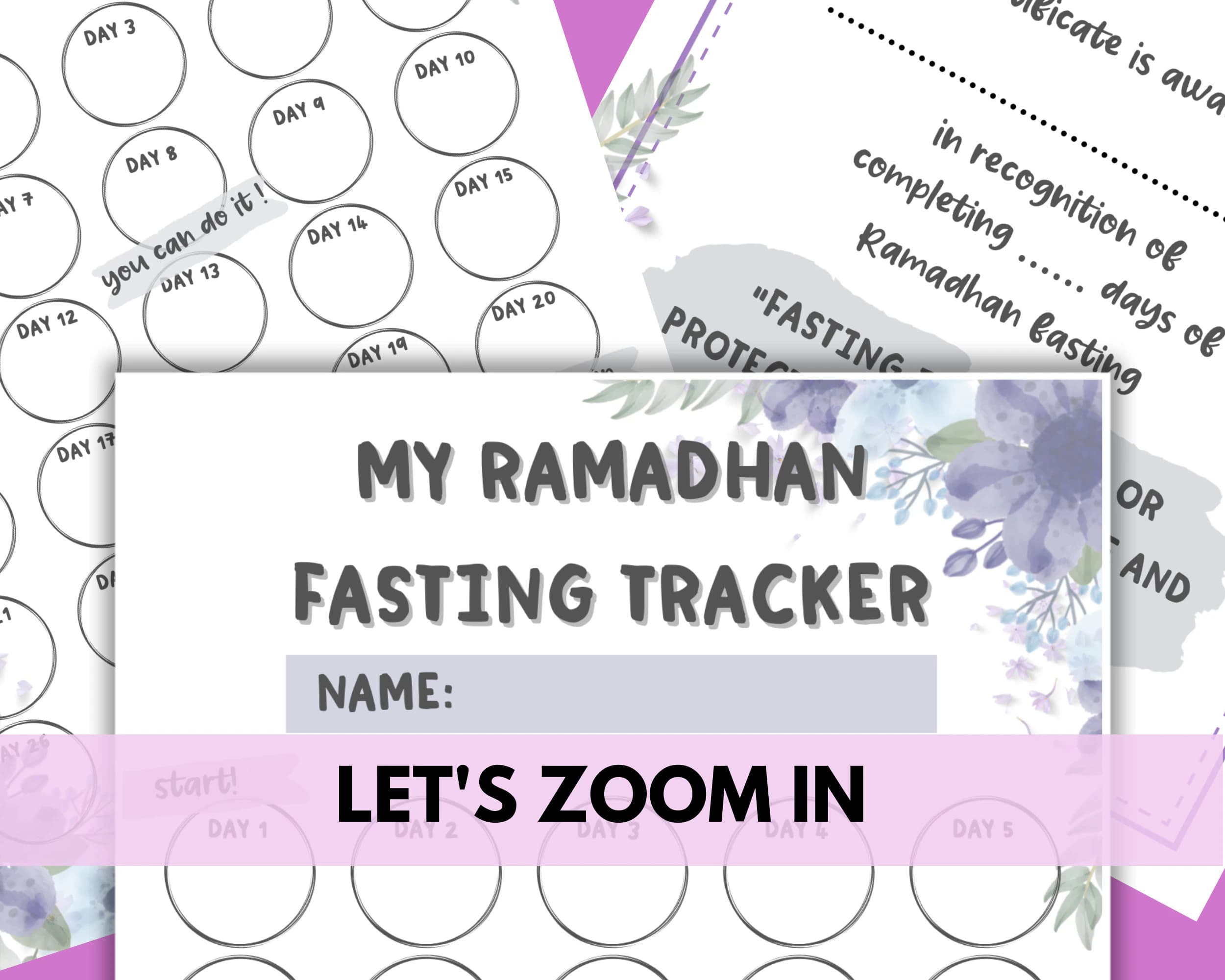 Kids Ramadan Fasting Tracker, Activity Planning, Goal Printable (PDF) - image 5