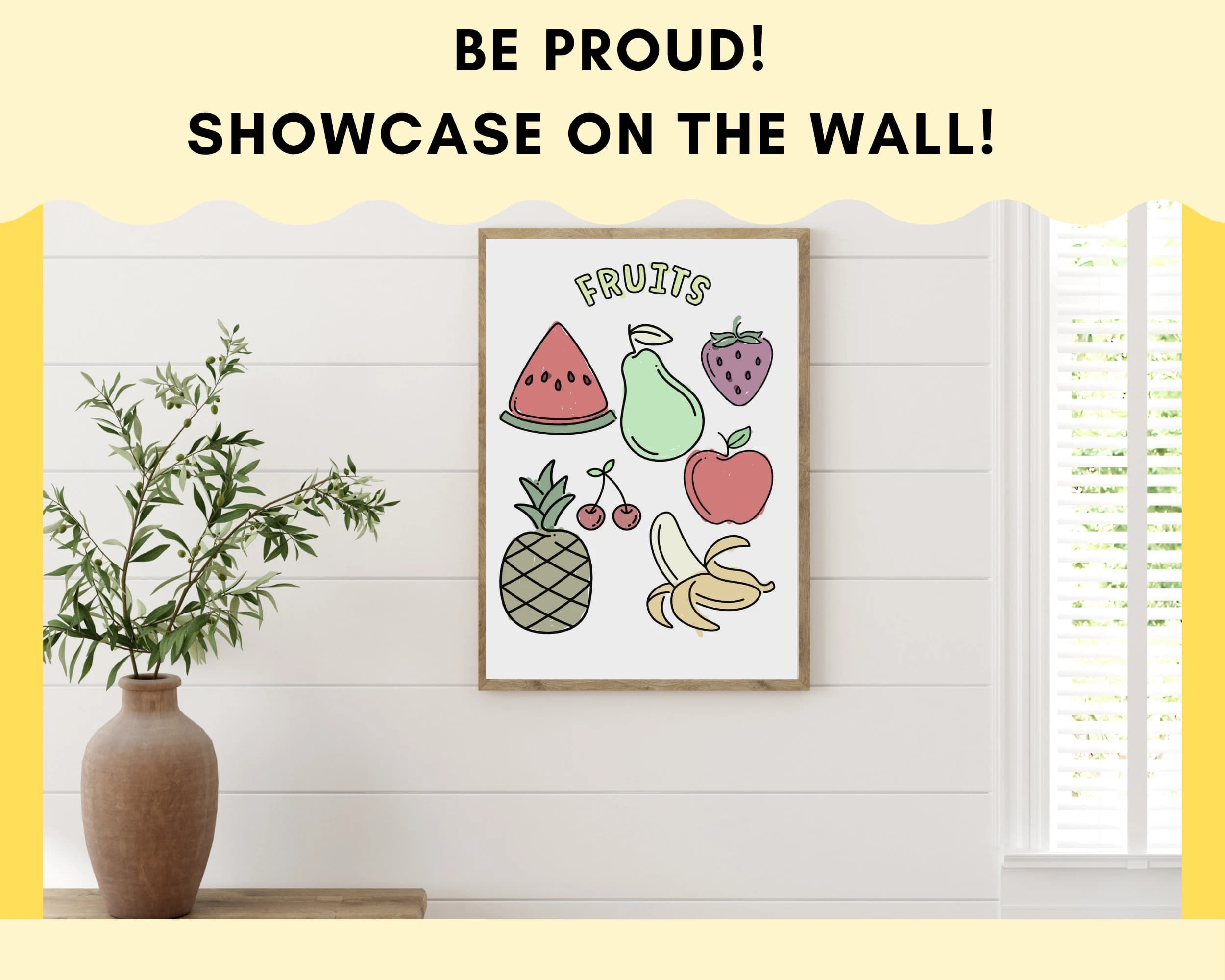 Fruits Coloring Page, Kids Activity Sheet (PDF Printable) - image 4