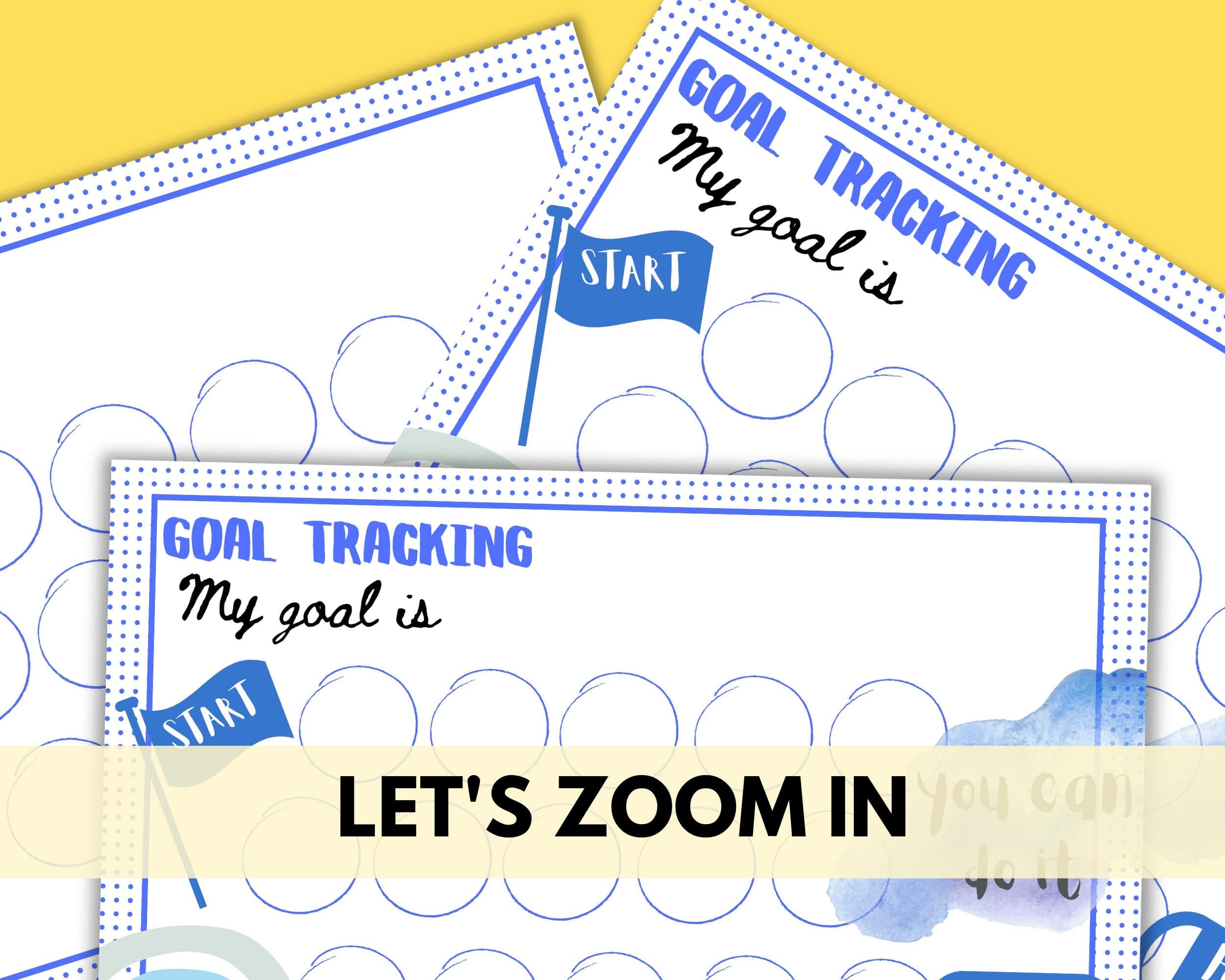 Kids Goal Tracking Chart Printable, School Activity Planner (Digital Download) - image 4