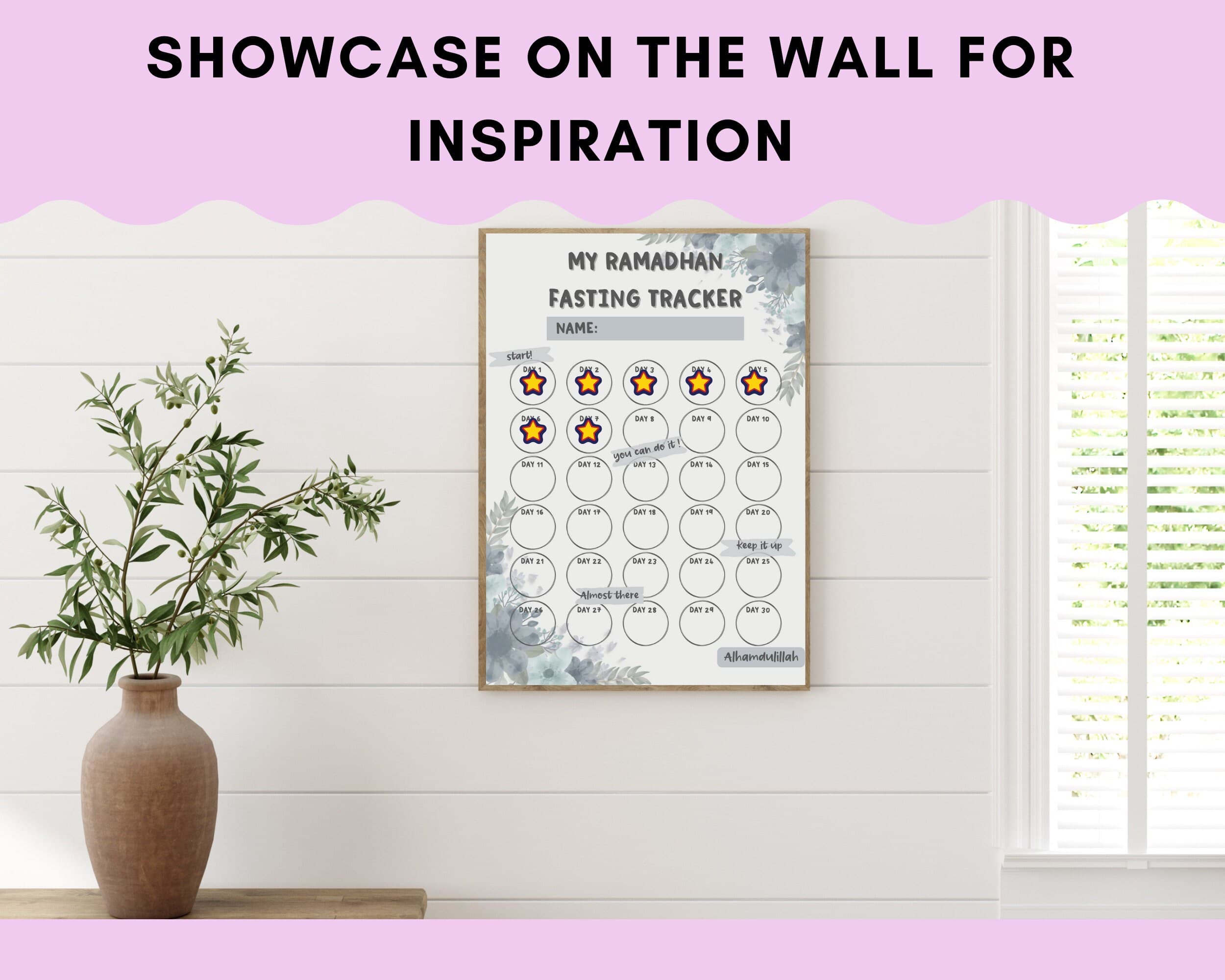 Kids Ramadan Fasting Tracker, Activity Planning, Goal Printable (PDF) - image 4