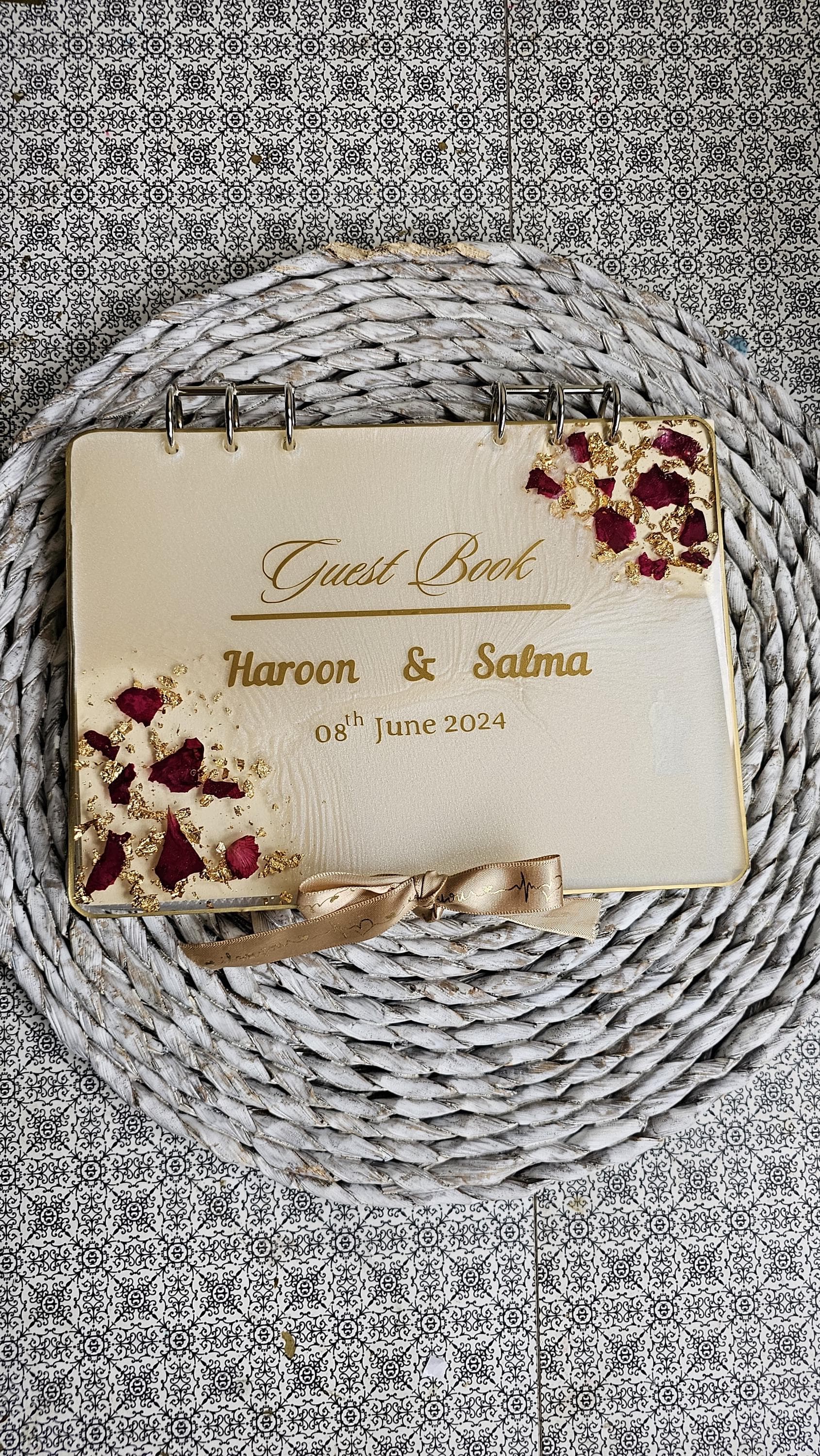Personalized Wedding Guest Book, Photo album, Custom Reception, Guestbook , Engagement Signning Book Wedding, Anniversary Gifts for Her,