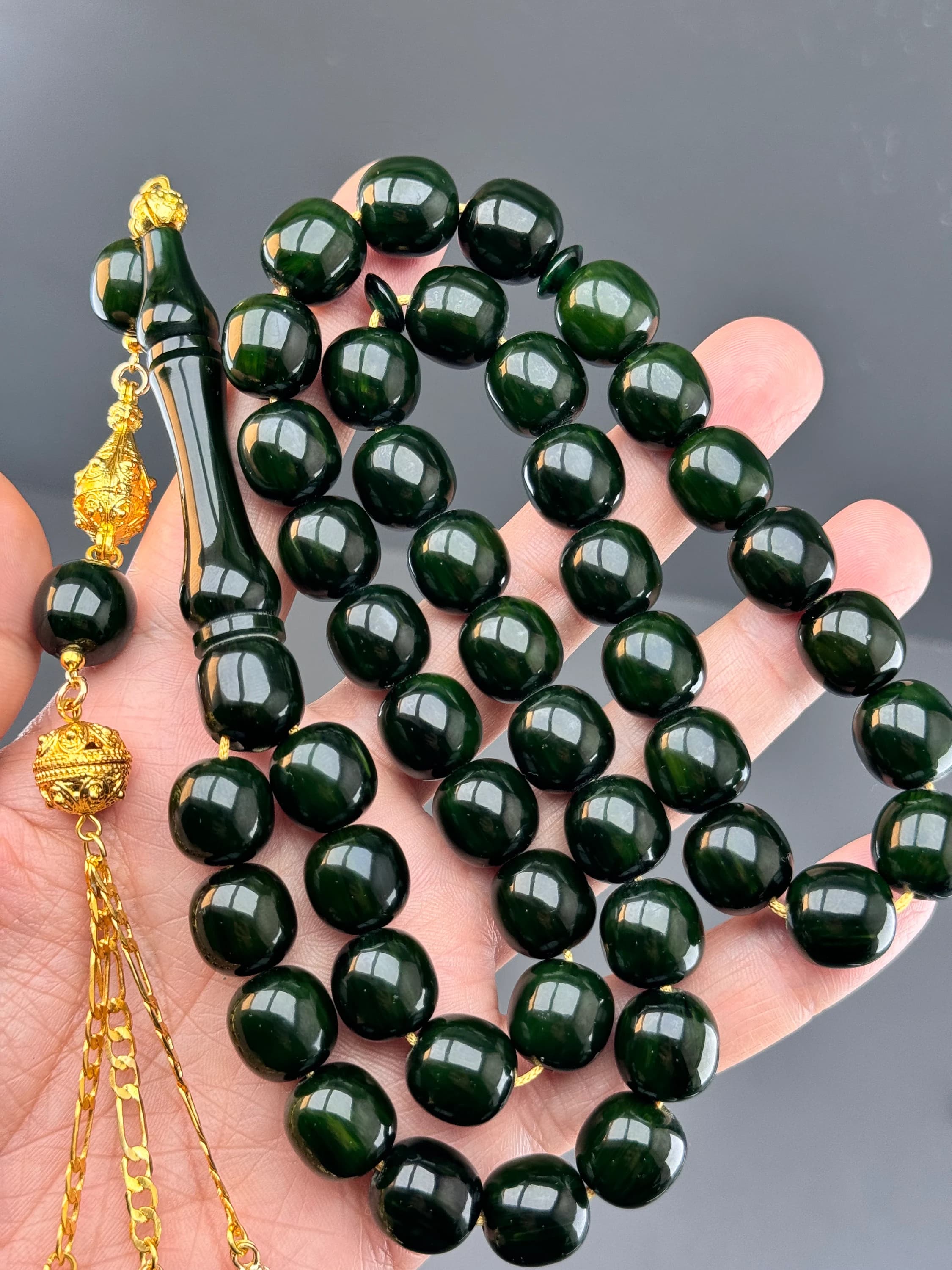 Faturan Amber Rosary, LARGE SİZE Rosary, 45 beads, muslim rosary, Misbaha, islamic gift Rosary, Tasbih, tasbeeh, Amber islamic Rosary, sibha - image 2