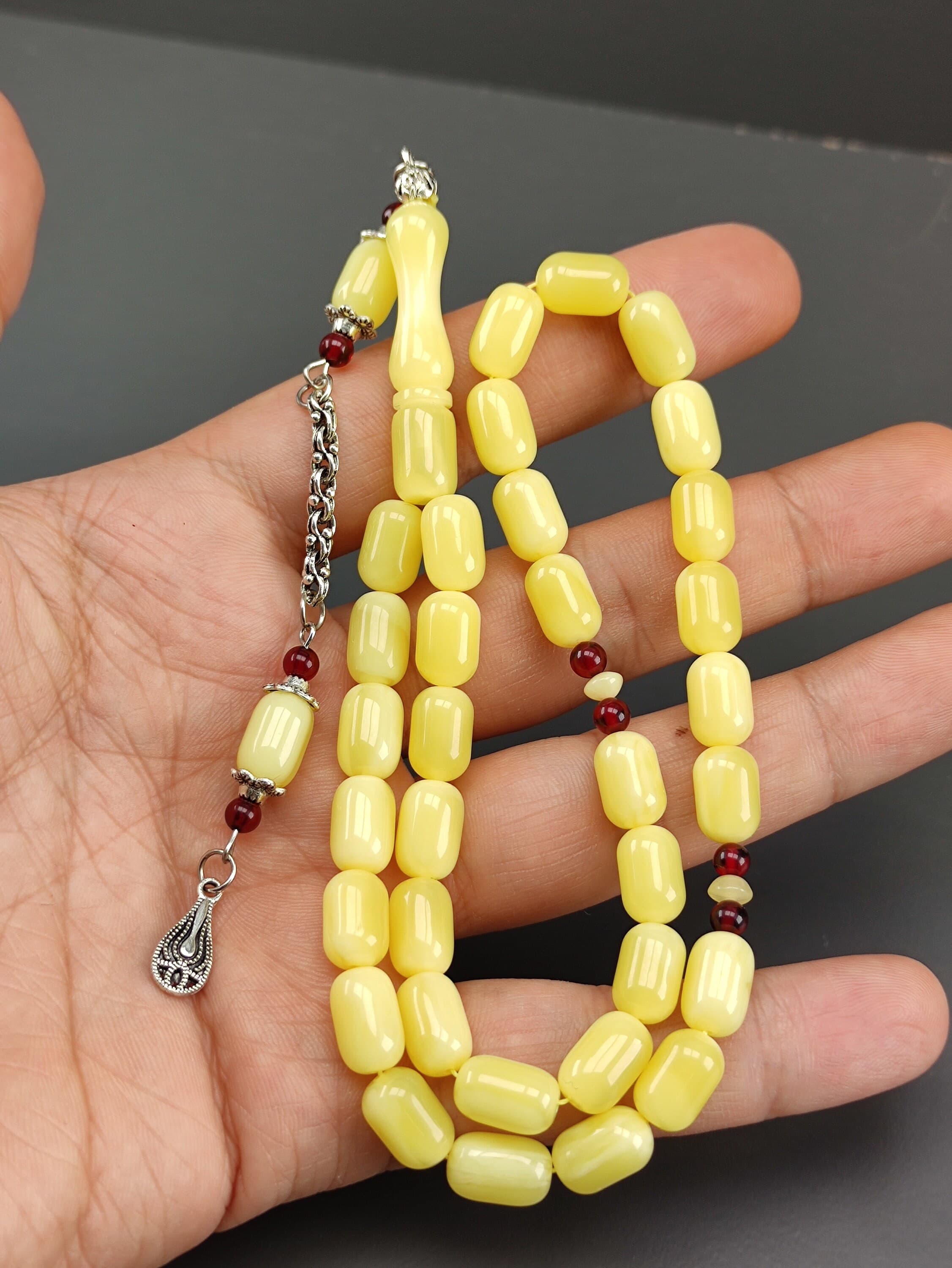 Amber Rosary, Bakelite rosary, Katalin Rosary, islamic Rosary, Misbaha, islamic gift, Tasbih, faturan Amber Rosary,  Tasbeeh, Masbaha, Supha - image 2
