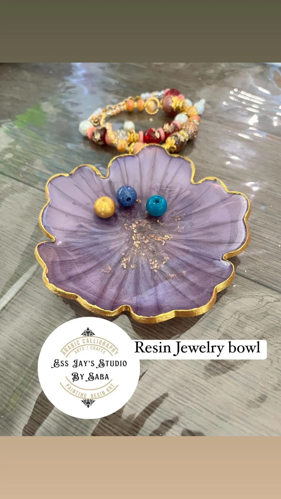 Resin Jewellery Bowls/ Resin flower bowl-Accessories bowl/decore/home decore/gifts for her/house warming gifts/birthday gifts - image 4