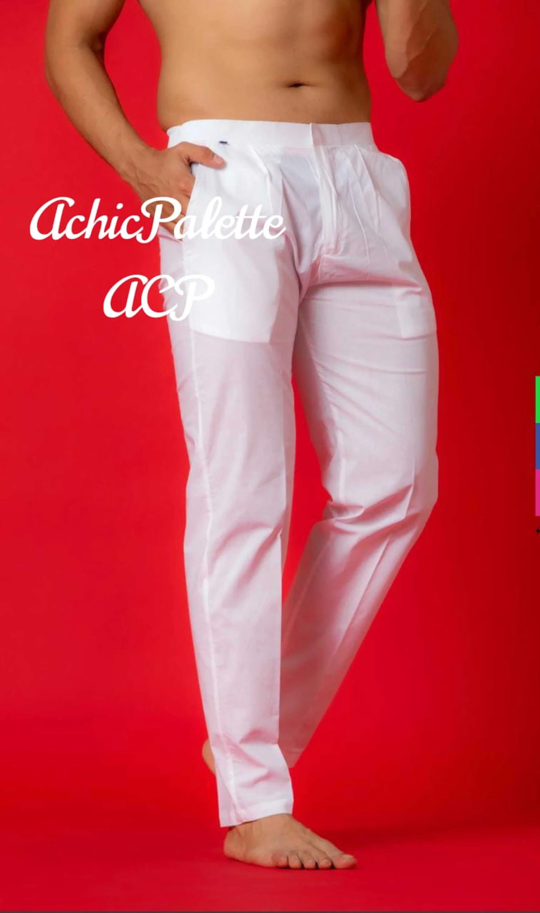 Handmade Cotton Pajama Pants for Men: Indian Ethnic Trousers - image 5
