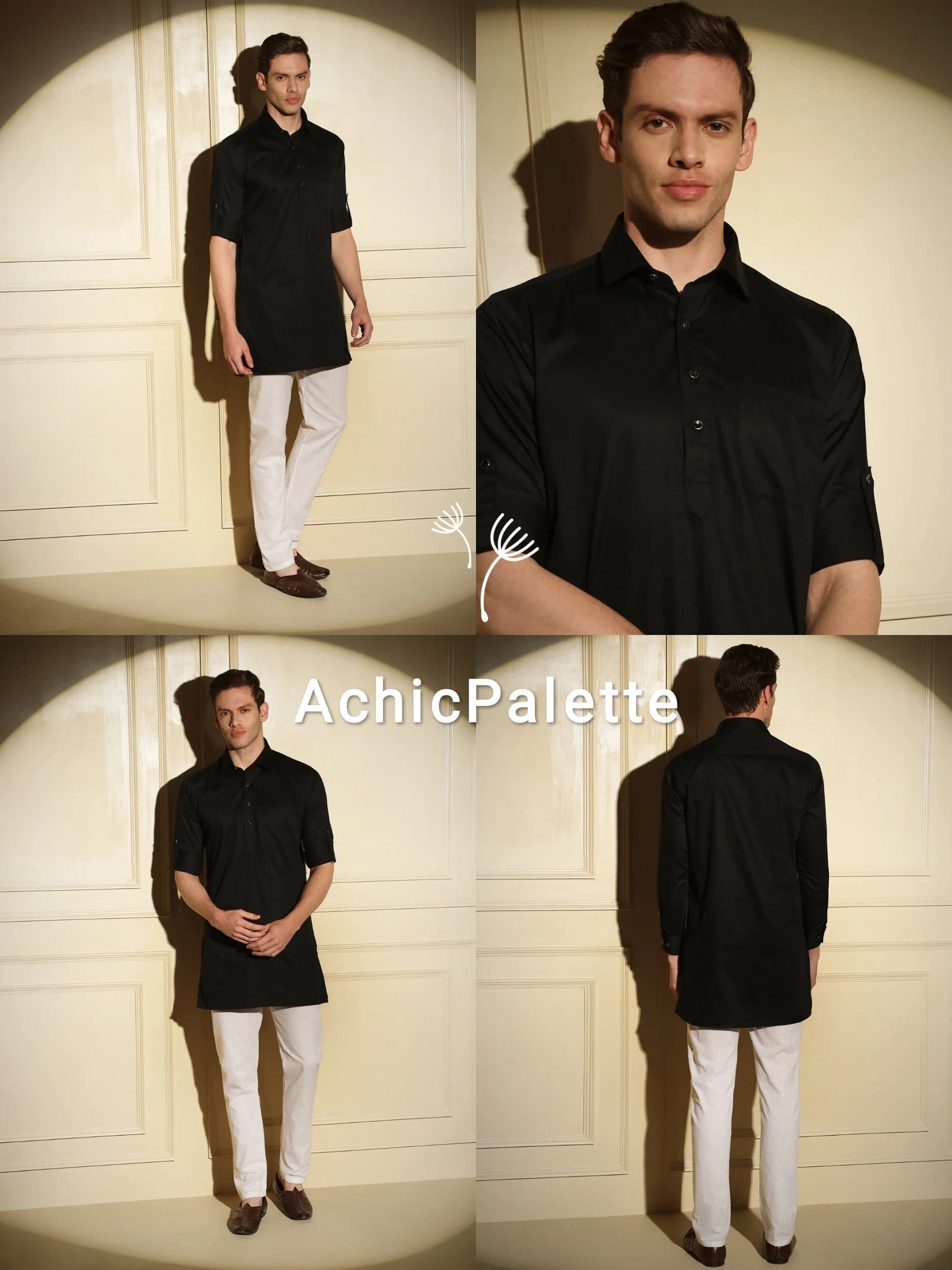 Handmade Cotton Kurta Pajama Set: Casual Wear, American Event - image 5